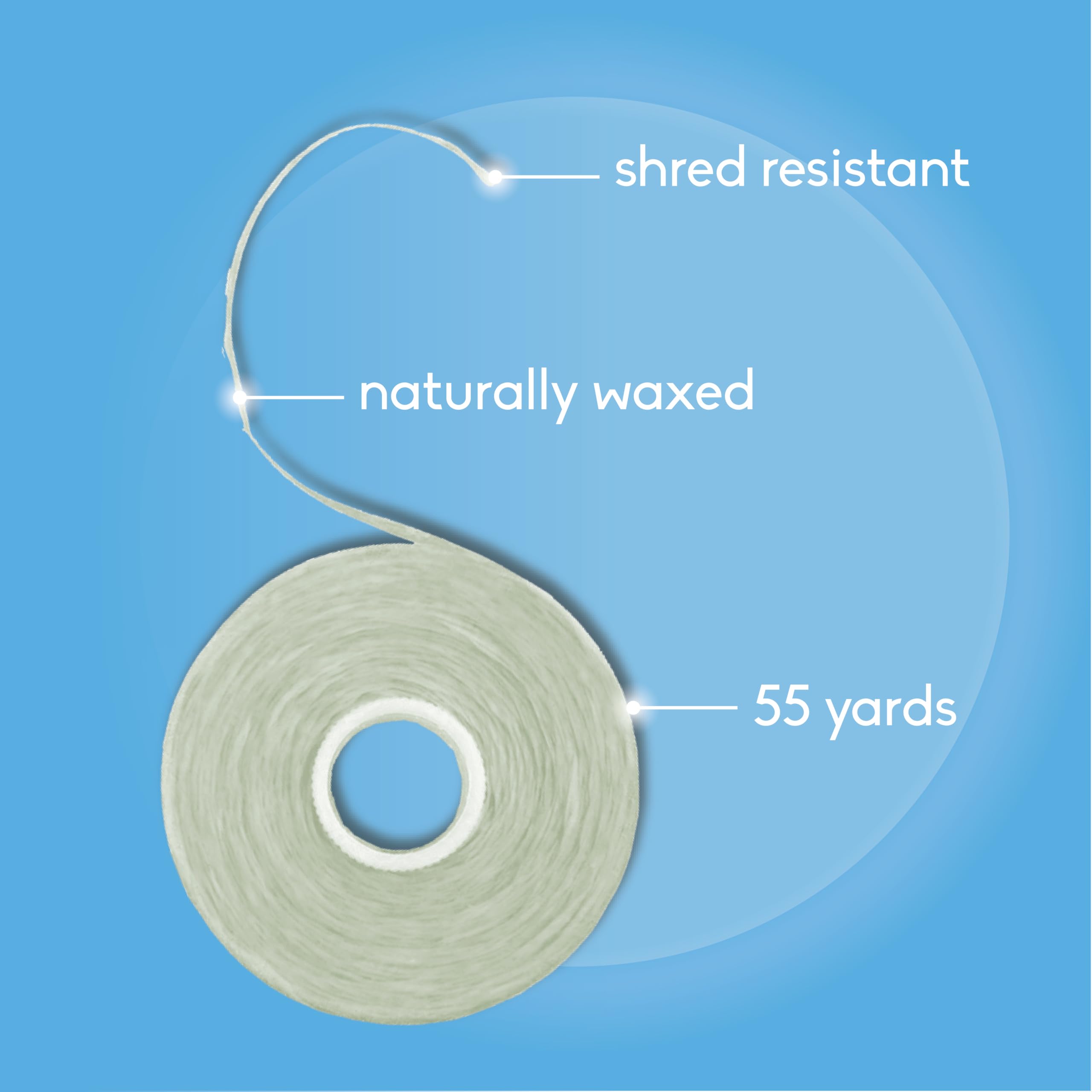 The Humble Co. Vegan Waxed Dental Floss with Xylitol (4-Pack, 55 Yards) - Mint Flavored Floss for Adults & Kids, Gentle Gum Care & Plaque Removal - Perfect for Travel, Home & Office Use