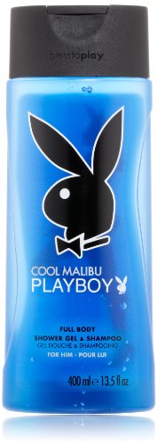 Playboy Body Wash for Men - Malibu Scented 13.5 oz | Refreshing Shower Gel with Tropical Fragrance | Perfect for Gym, Travel & Daily Use