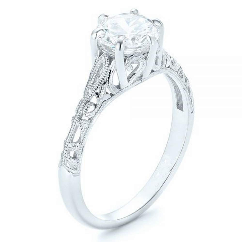 1 Carat Solitaire Engagement Ring for Women - 10K 14K 18K Gold Wedding Band, Anniversary & Promise Ring - Elegant Royal Jewelry Gift for Her - Perfect for Proposals, Weddings & Special Occasions
