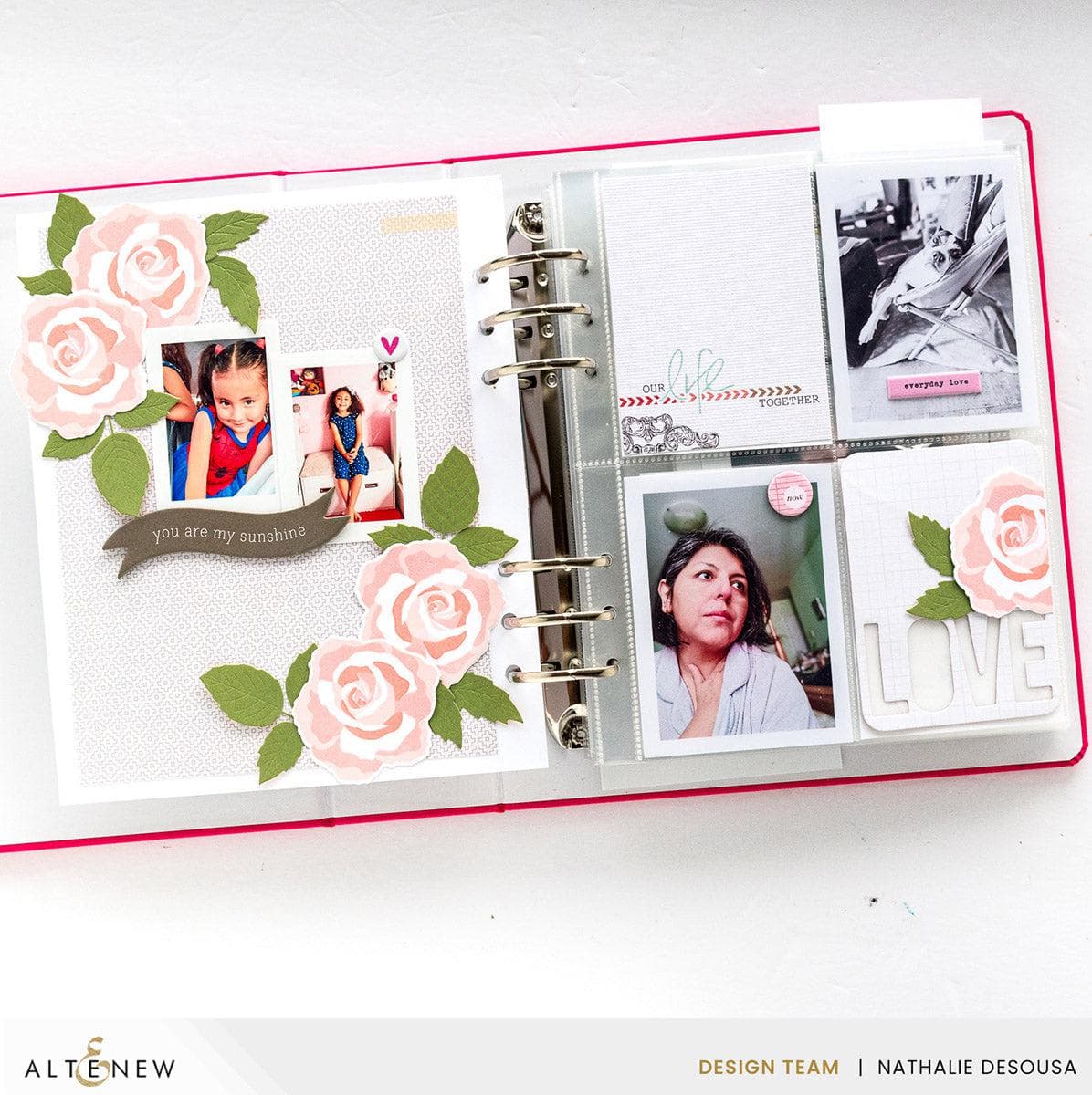 Mini Delight: Tea Rose Blossom Stamp & Die Set for Card Making, Scrapbooking & DIY Crafts - Perfect for Handmade Greeting Cards, Invitations & Paper Projects