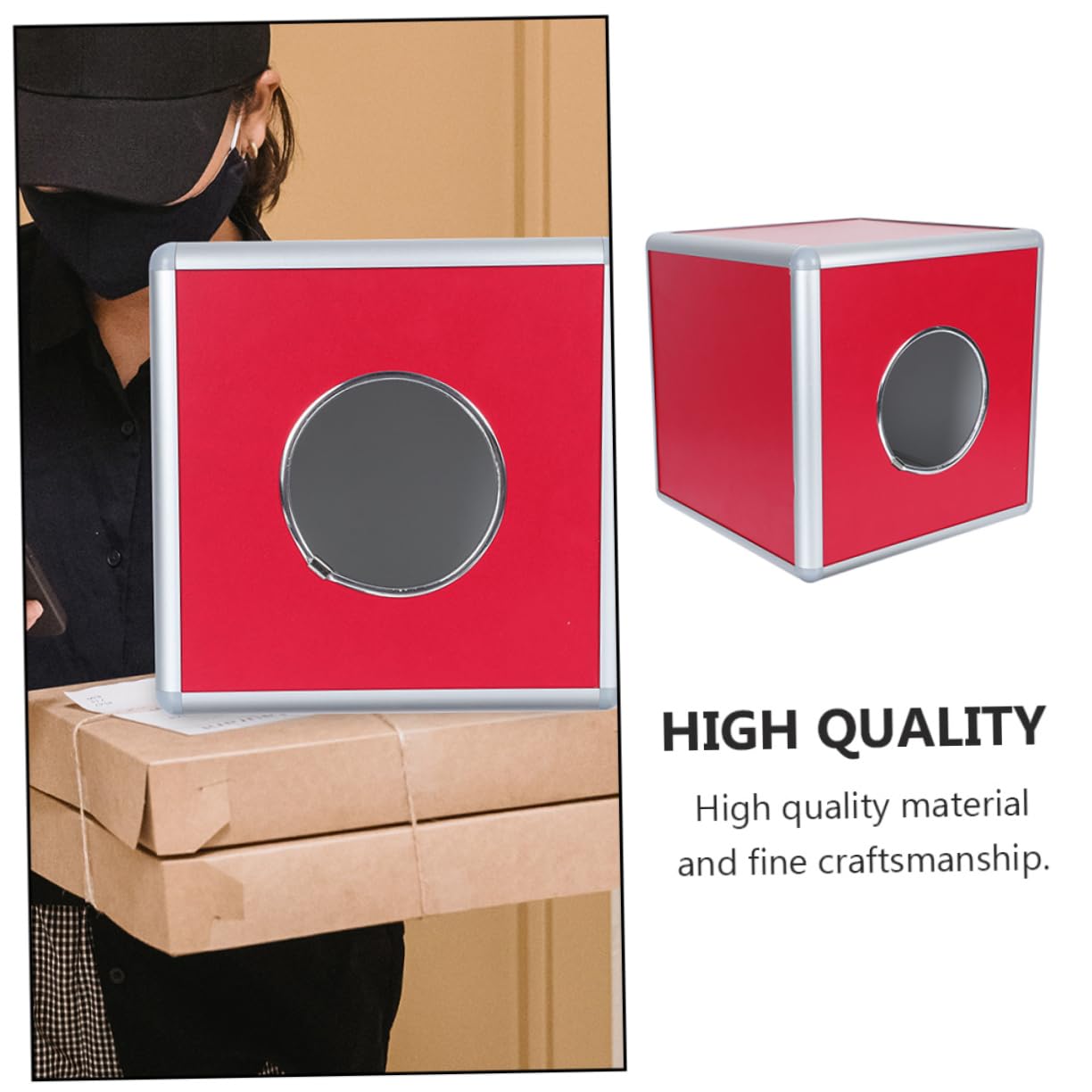Cabilock 1-Piece Aluminum Alloy Multifunctional Storage Box - Office Desk Organizer for Trumpet Accessories, Awards & Work Supplies | Perfect for Office, Home & Studio Organization