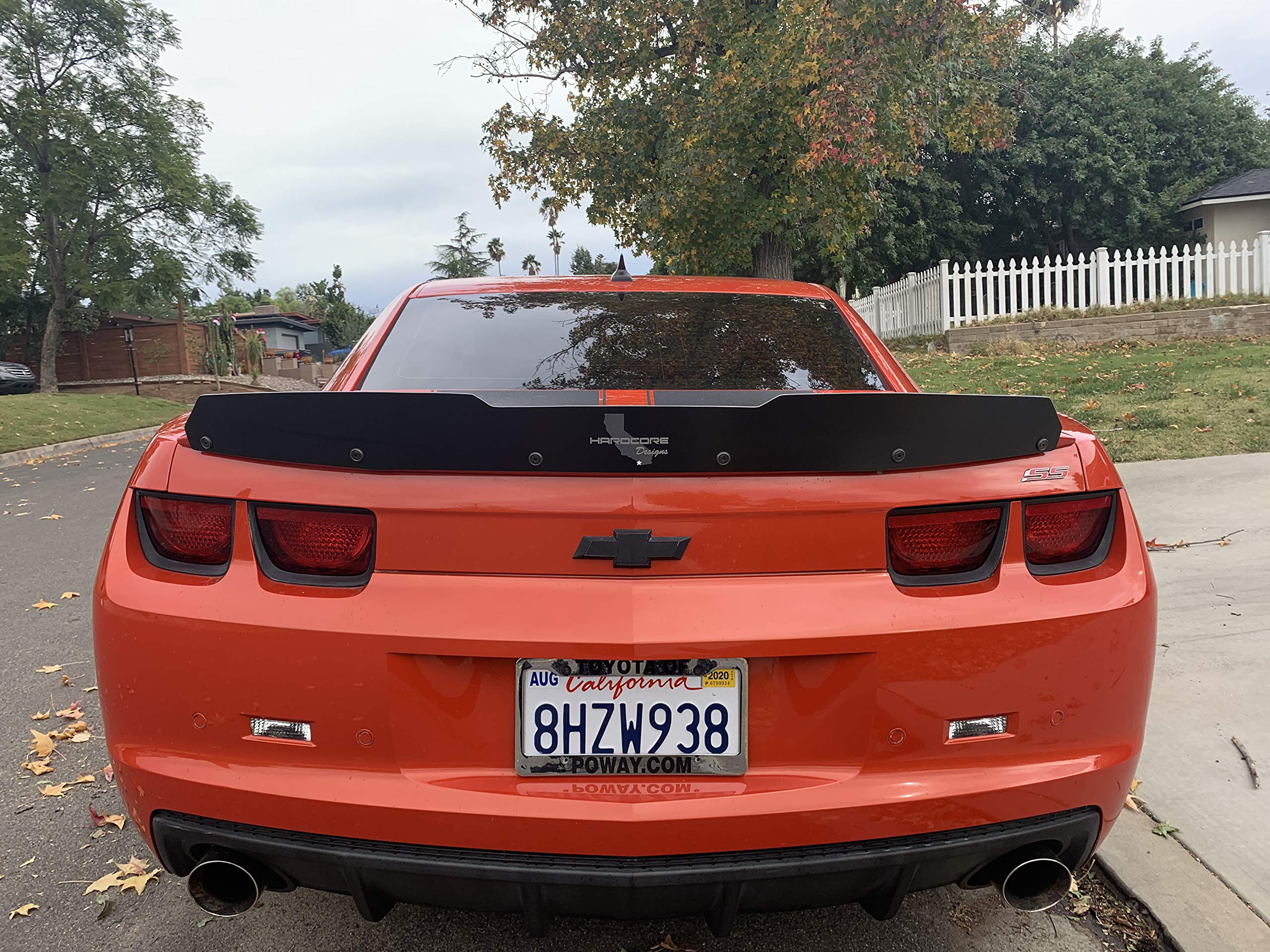 2010-2013 Camaro 5th Gen Hardcore Tall Wicker Bill Spoiler - High Performance Rear Wing - Made in USA - Perfect for Racing & Car Shows