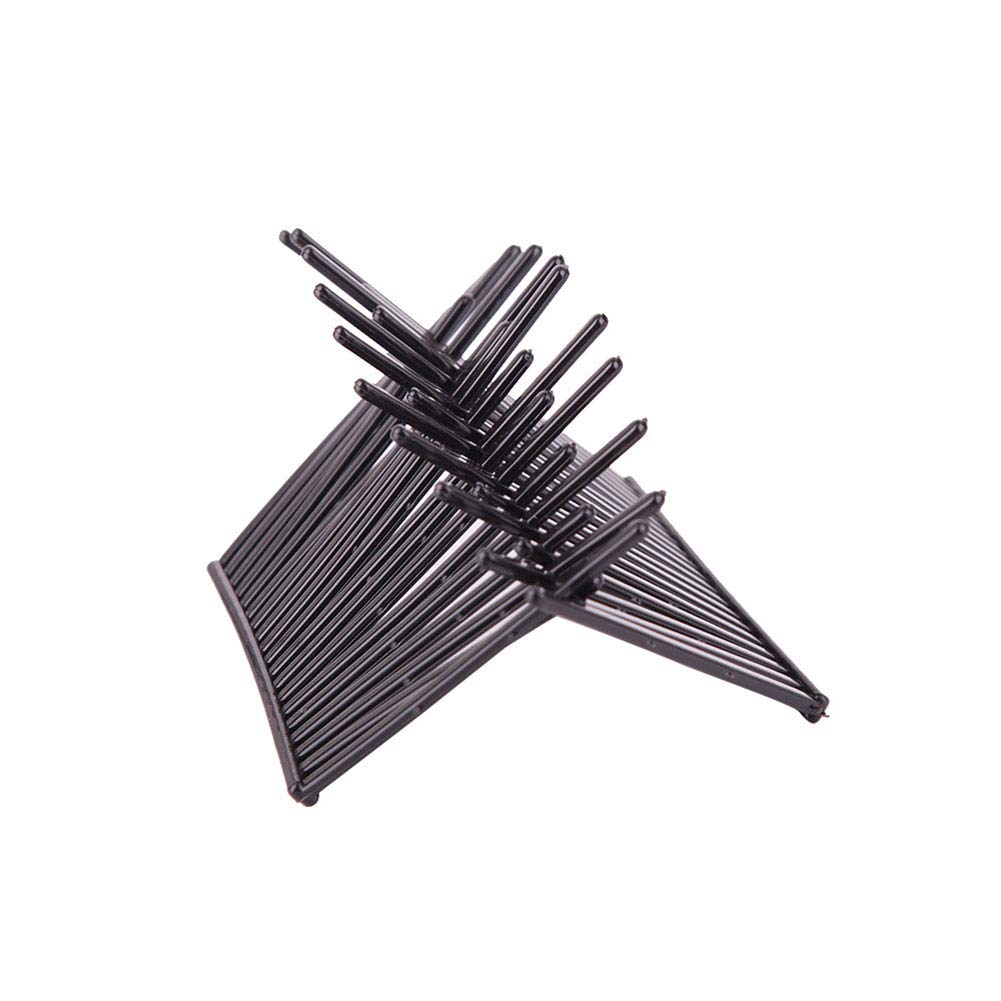 6 Pairs Interlocking Hair Combs - Double Sided Jaw Clips, Ponytail Holders & Styling Accessories for Women & Girls (Black) - Perfect for Updos, Braids, Ponytails & Everyday Hairstyles
