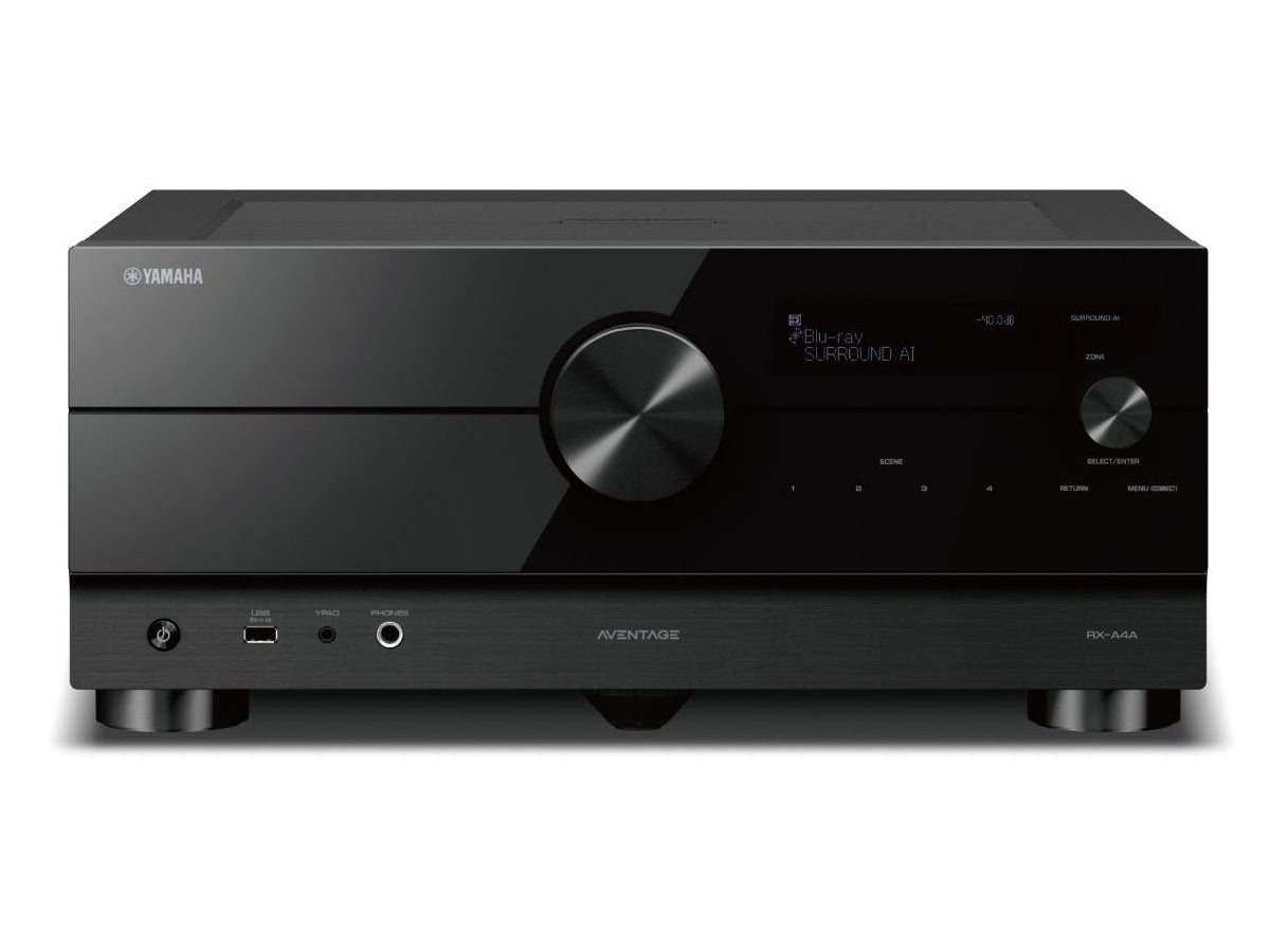 Yamaha RX-A4A 7.2-Channel AV Receiver for Home Theater - 8K HDMI, Dolby Atmos, Wi-Fi & Bluetooth - Perfect for Movies, Music & Gaming