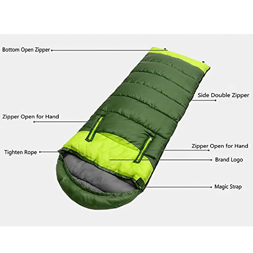 **Lightweight Portable Wearable Sleeping Bag for Adults - Zippered Arm & Foot Holes - Perfect for Camping, Backpacking, Hiking & Outdoor Adventures**