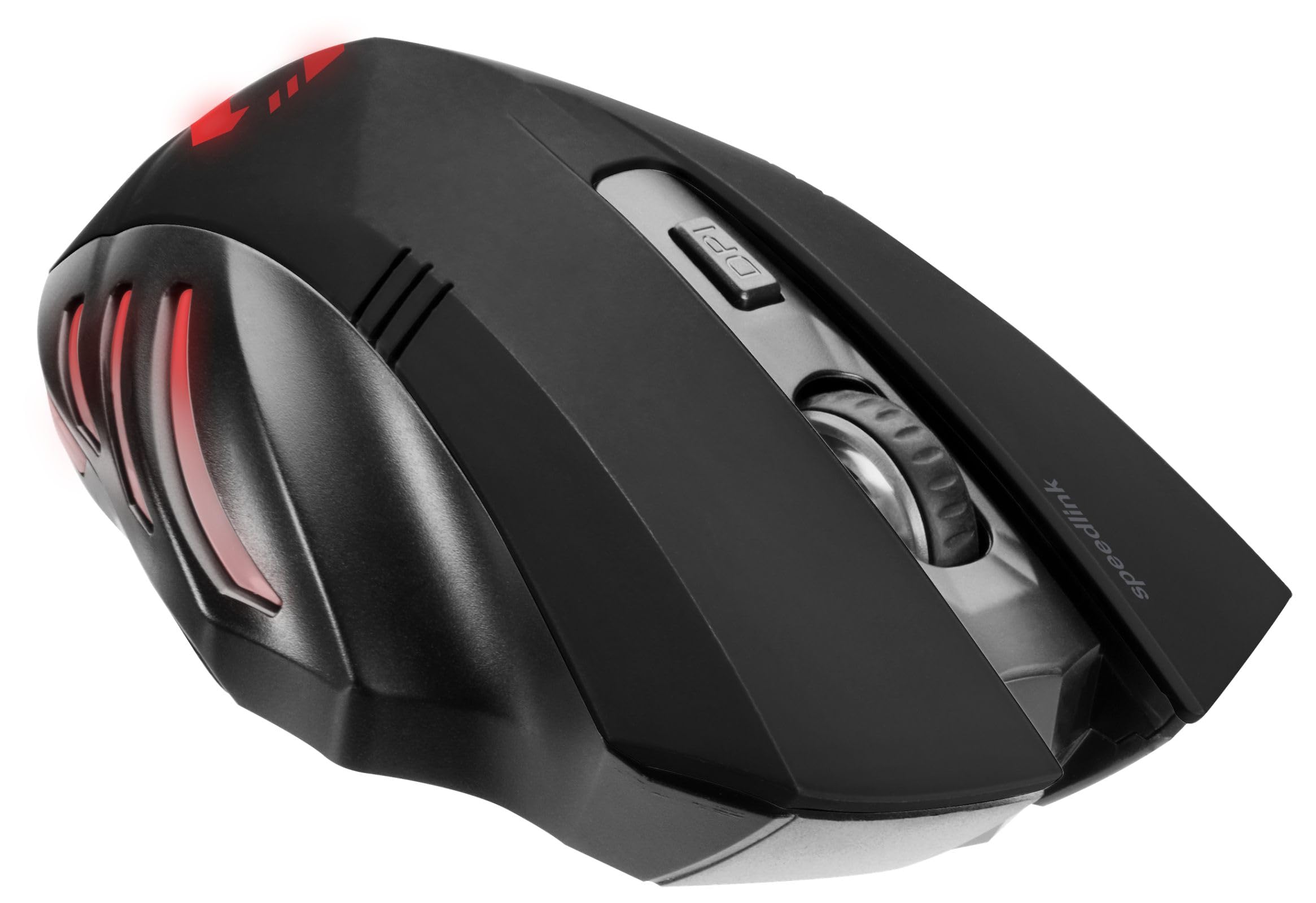 Speedlink FORTUS Wireless Gaming Mouse - 5 Programmable Buttons, LED Lighting, Ergonomic Design for PC & Laptop Gamers - Perfect for FPS, MOBA & MMO Gaming (Black)