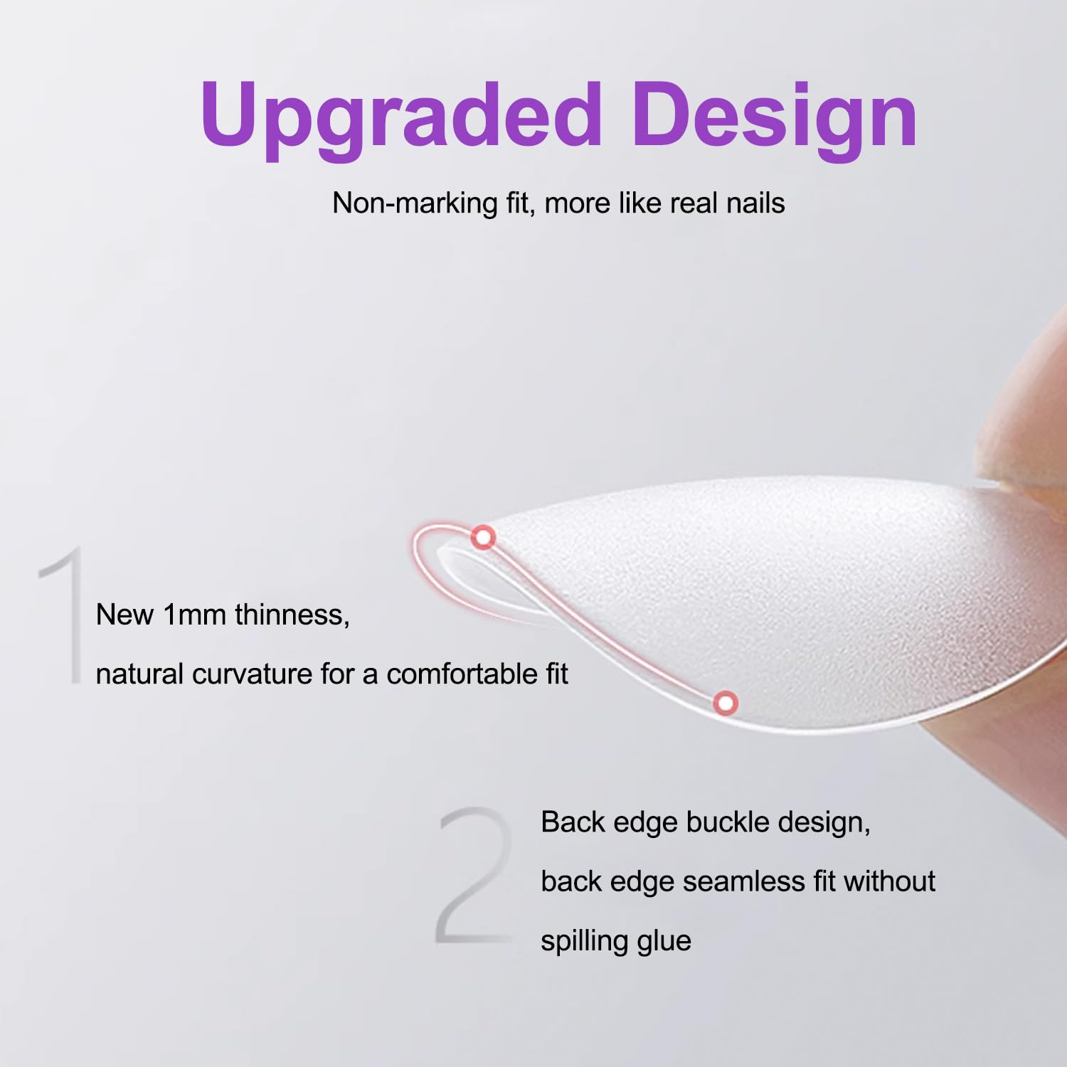 YGSHIWEI 300PCS False Nails - 15 Sizes Almond Shape Artificial Nail Tips for Nail Technicians, Beginners & Salons | DIY Manicure, Acrylic Nails, Home & Professional Use