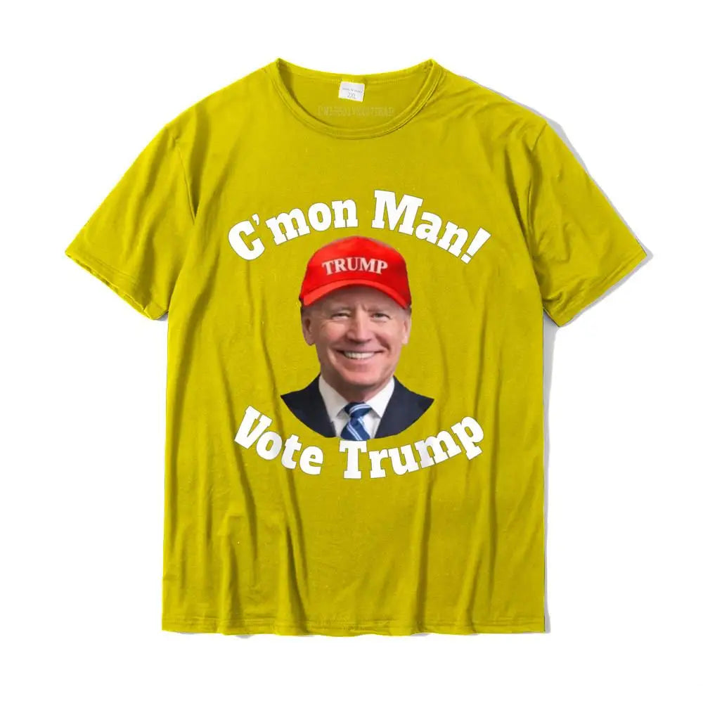 Trump vs Biden Election 2024 Halloween T-Shirt - Patriotic Political Graphic Tee for Men - 100% Cotton Customizable Top - Great for Halloween Costumes & Election Parties