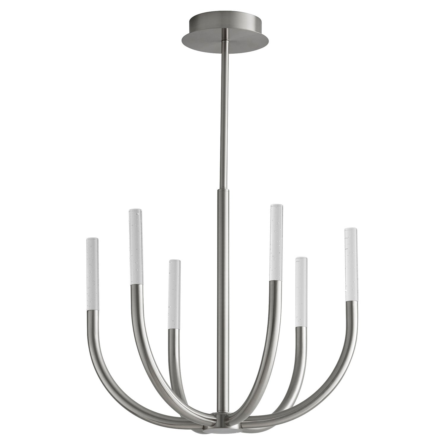 Cyan Design 11395 PRESTO! 6-Light Chandelier in Satin Nickel - Elegant Dining Room & Entryway Lighting Fixture