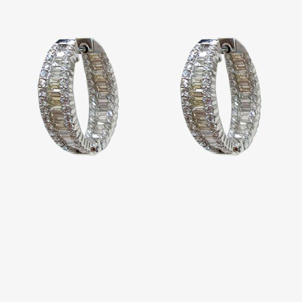 14K White Gold Diamond Stud Earrings for Women - Elegant & Timeless Jewelry Gift for Wedding, Anniversary & Special Occasions