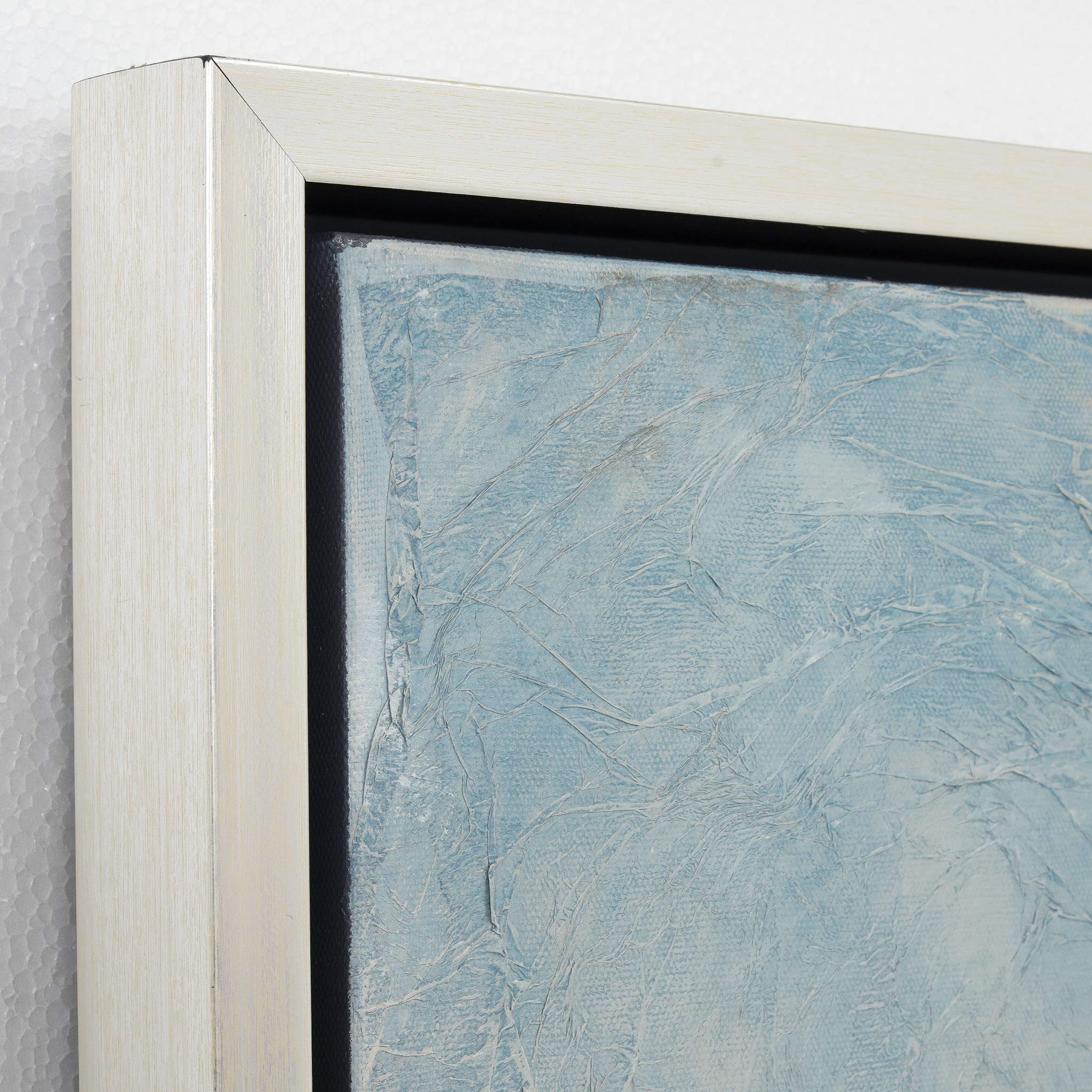 Martin Edwards Abstract Wall Art - Hand Painted Textured Canvas Triptych Set 60x20 Inches - Modern Home & Office Decor for Living Room, Bedroom, Dining Area
