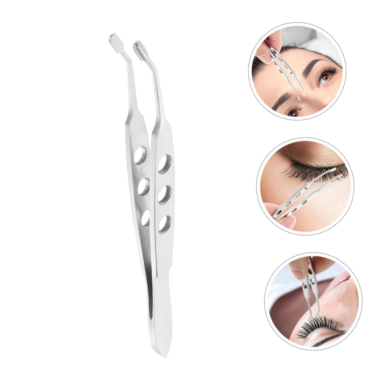 Healeved 2-Pack Stainless Steel Eyelid Massage Pliers - Meibomian Gland Expressor Tool for Clogged Eyelids, Eye Health & Dry Eye Relief | Perfect for At-Home Eyelid Hygiene & Professional Spa Treatments