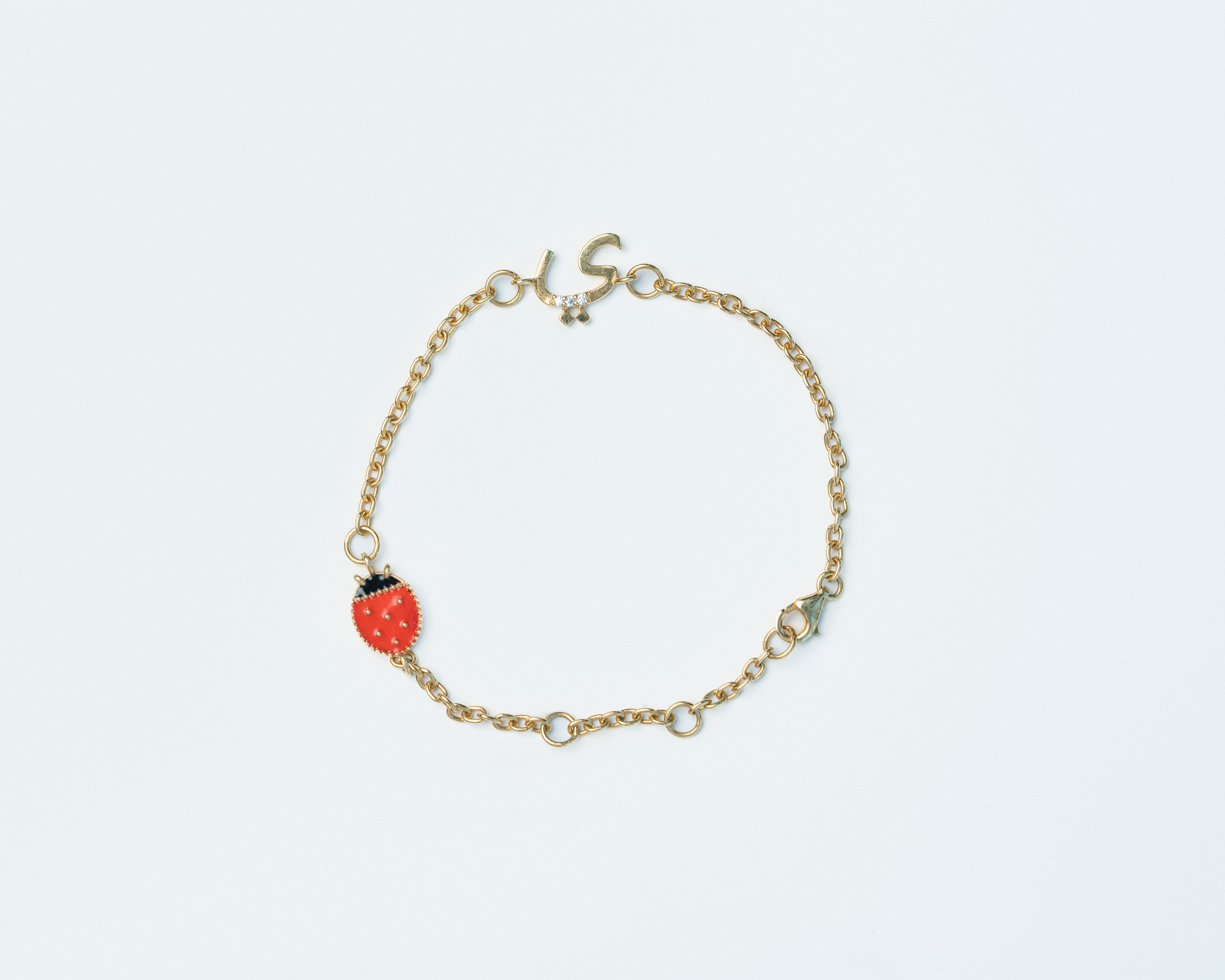 Gold Arabic Initial Bracelet for Babies & Kids - Perfect for Birthdays, Gifts & Special Occasions