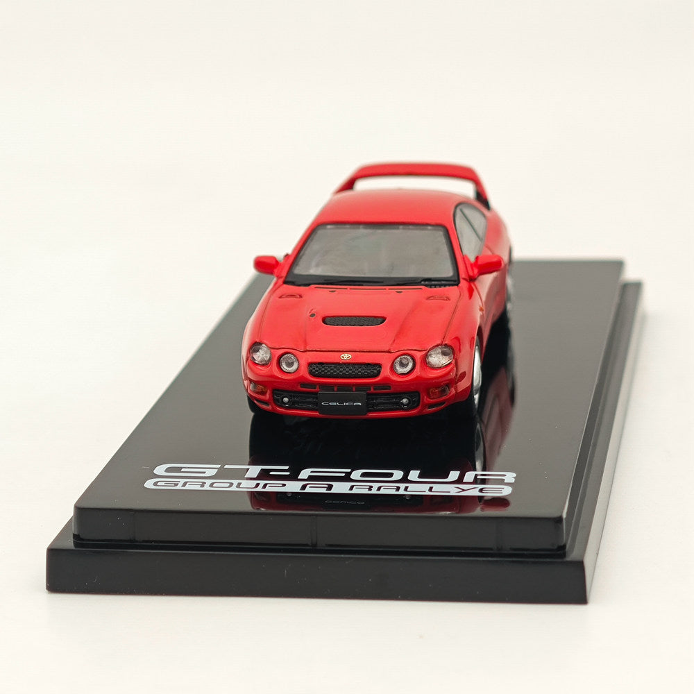 1/64 Scale Toyota Celica GT-Four ST205 WRC Edition Diecast Model Car - Red Collectible with Detailed Engine - Perfect for Car Enthusiasts & Toy Collectors - Great Gift for Racing Fans & Display in Home/Office Collections