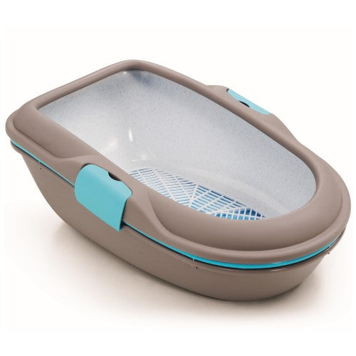 Stefanplast Furba Chic Cat Litter Box - Modern & Stylish Cat Hygiene Solution (2 Colors) - Perfect for Small Spaces & Home Decor