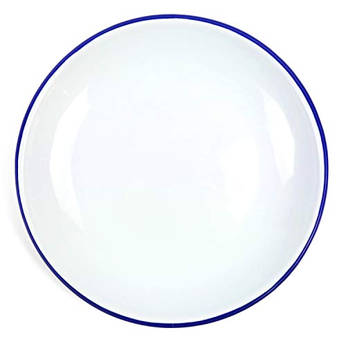 Vintage Enamel Dinner Plates Set of 4 - 10.5