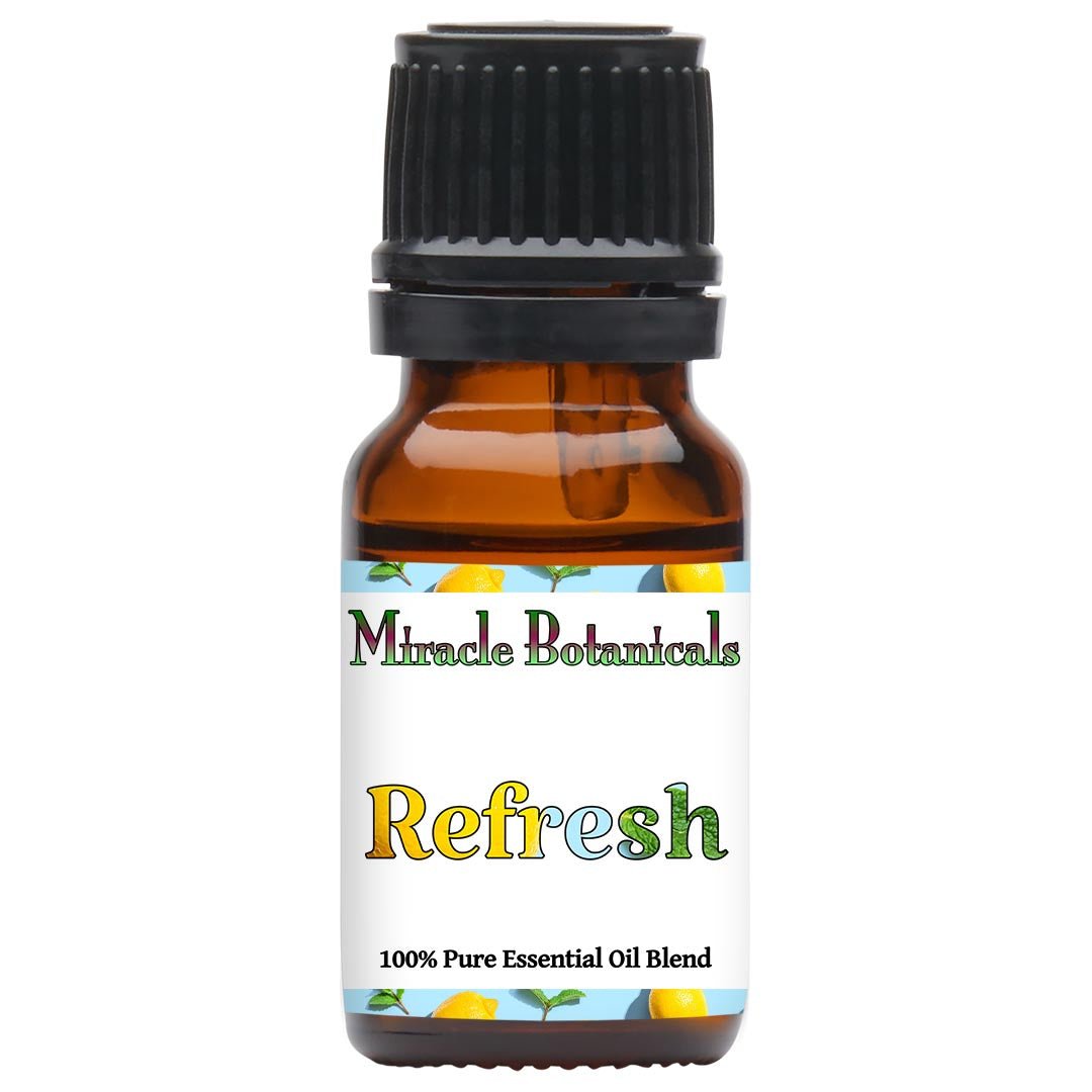 Refresh Essential Oil Blend - 100% Pure Aromatherapy Oil for Relaxation, Stress Relief & Mood Enhancement | Perfect for Diffusers, Massage & Home Spa
