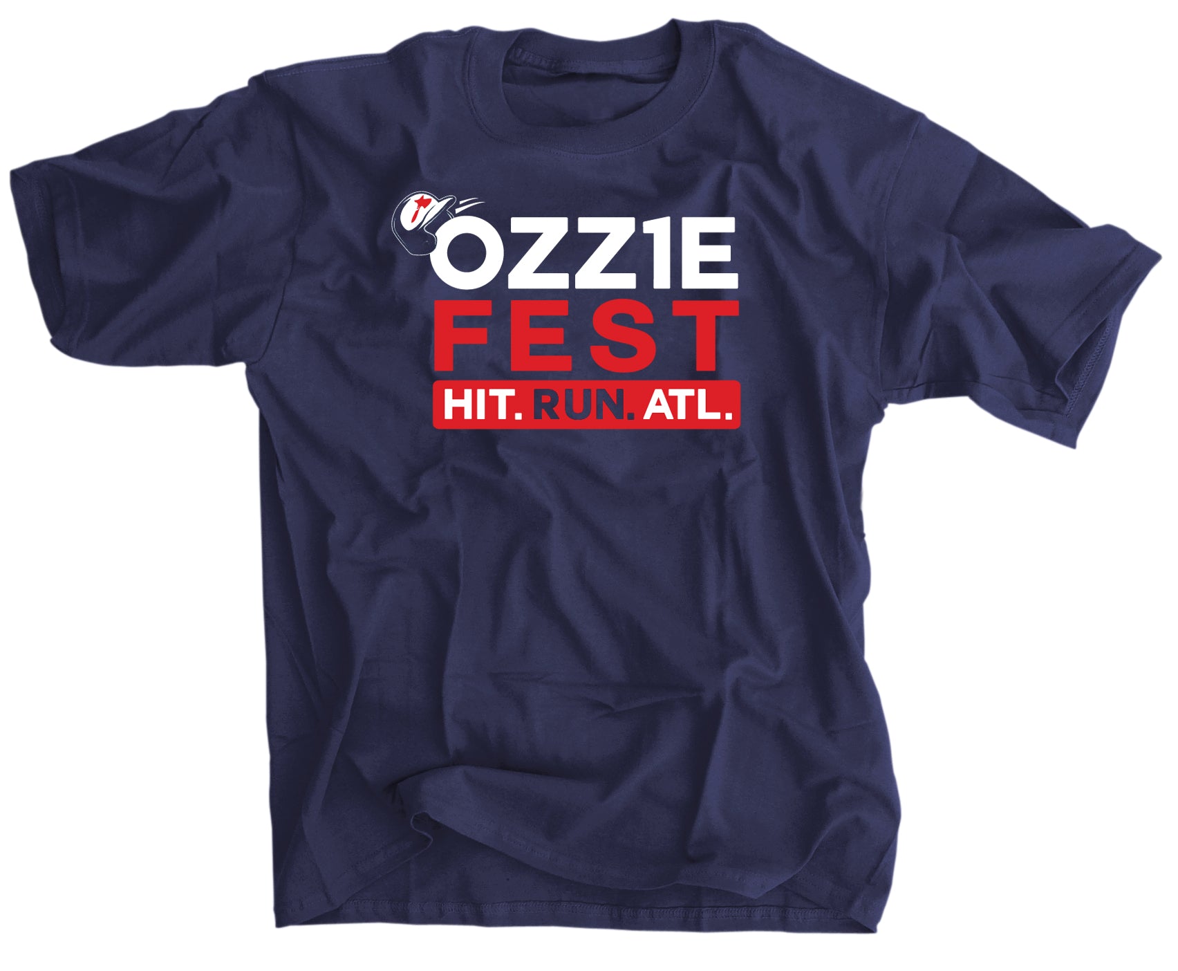 Ozzie Fest: Hit. Run. ATL Baseball Shirt | Vintage Atlanta Braves Fan Apparel | Baseball Game Day Outfit & Casual Streetwear