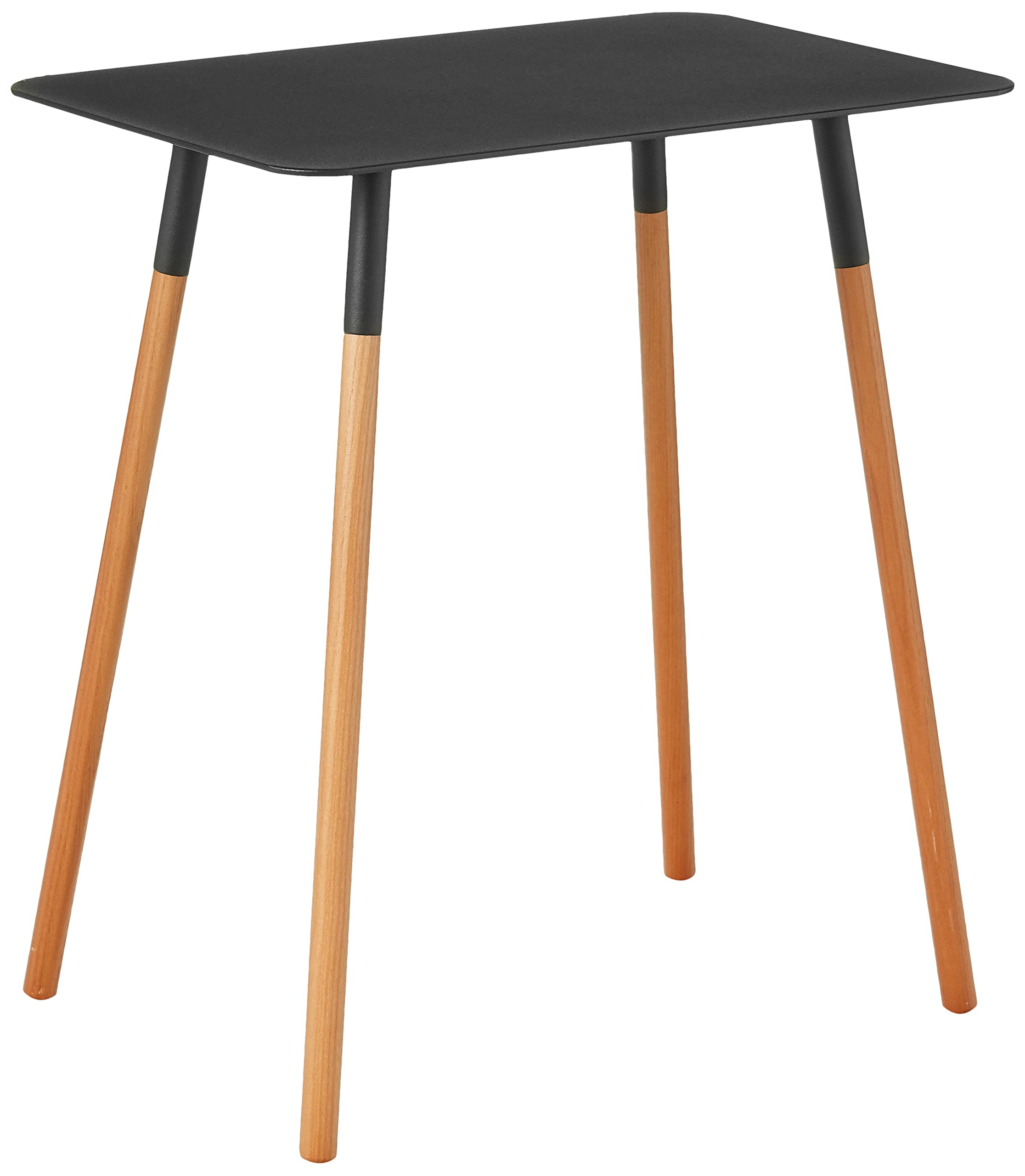 YAMAZAKI Home Plain Rectangular Side Table Black - Modern Minimalist End Table for Living Room, Bedroom & Office