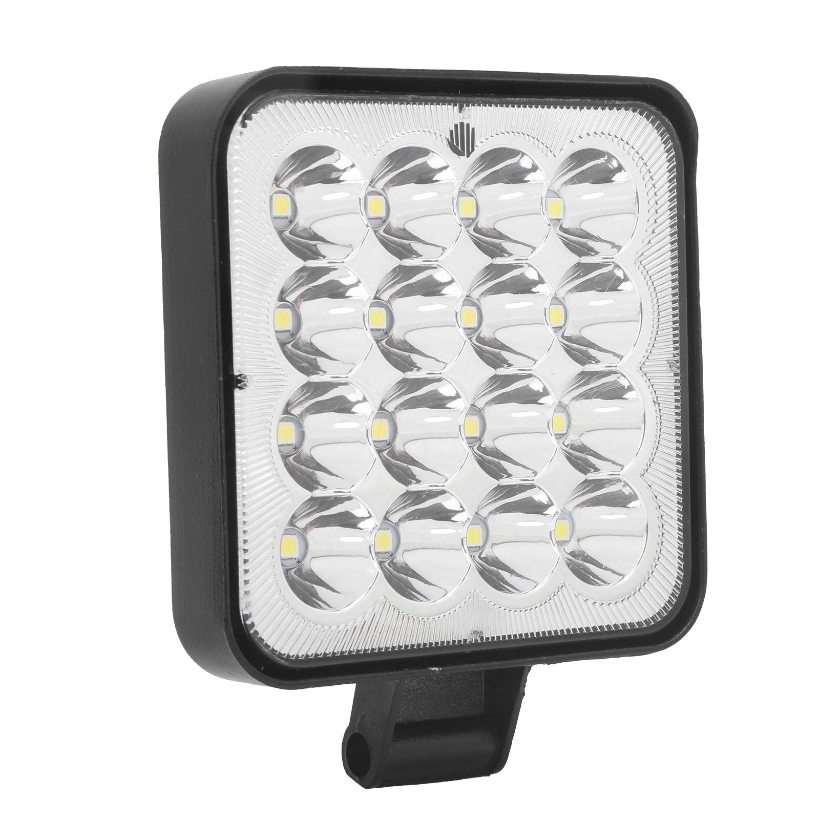 48W 16LED Square Work Light Pod - IP67 Waterproof Spot Beam for Cars, Trucks, Motorcycles & Boats | Off-Road, Marine & Emergency Lighting