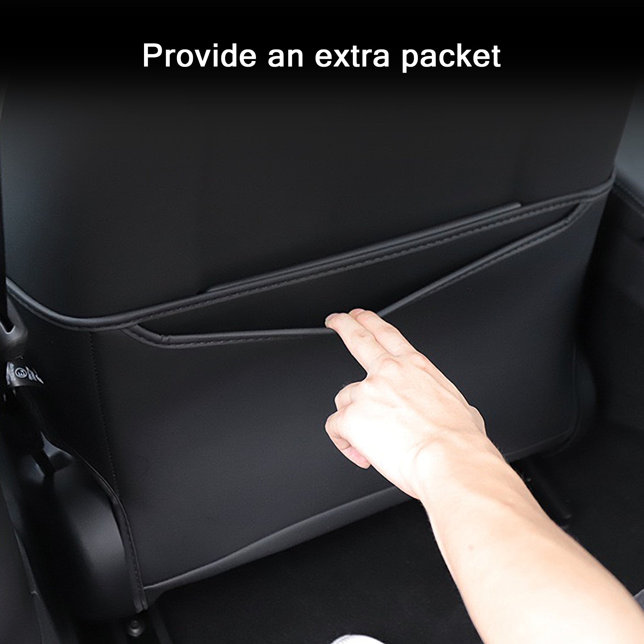 Tesla Model 3/Y & 2024+ Model 3 Highland Seat Back Kick Protectors - Durable Car Seat Protector for Kids & Pets - Perfect for Family Road Trips & Daily Commutes