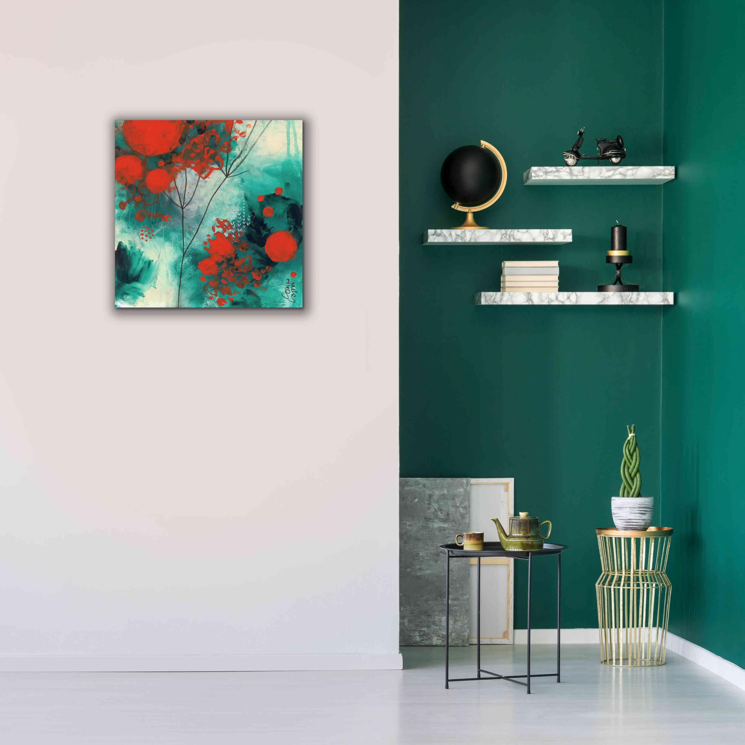 Epic Graffiti 'Winter Solstice' by Corina Capri - 26x26 Inch Giclee Canvas Wall Art Print - Modern Home Decor for Living Room, Bedroom & Office