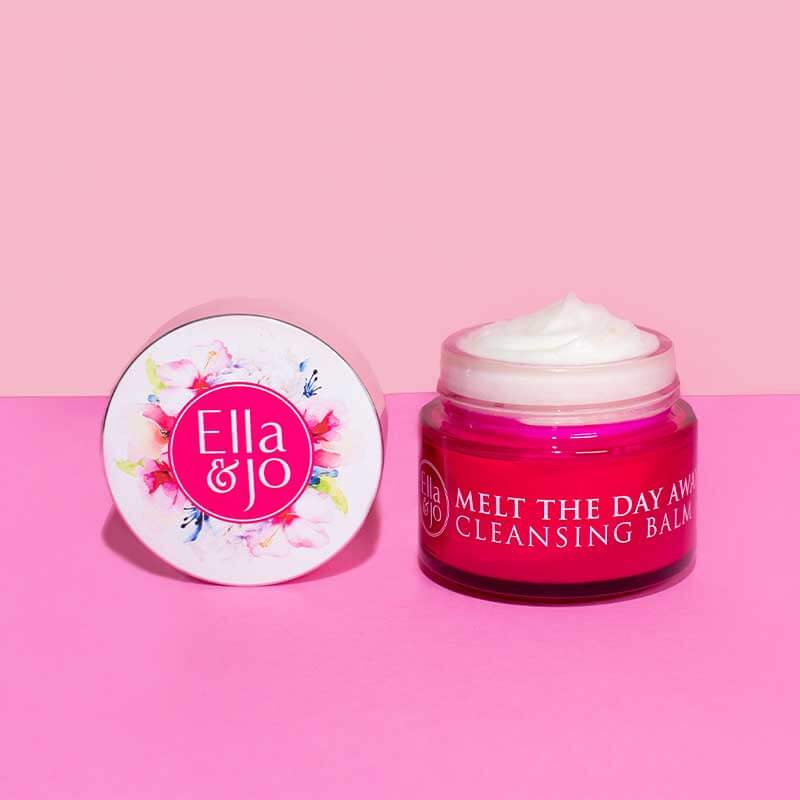 Ella & Jo Melt The Day Away Cleansing Balm - Gentle Makeup Remover & Deep Cleanser for All Skin Types | Perfect for Daily Skincare & Travel
