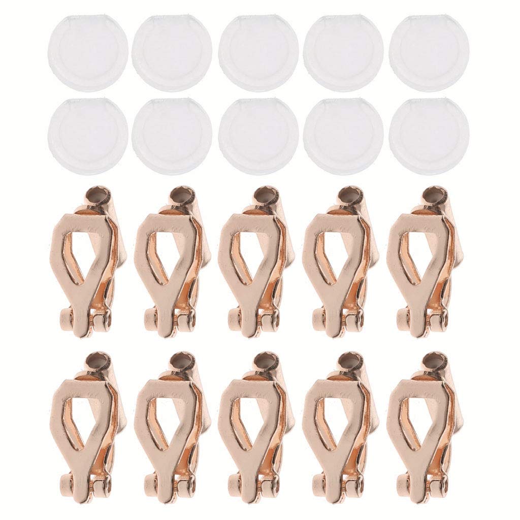 Milue 20 Pcs DIY Earring Converter Kit - Comfortable Earring Pads to Turn Pierced Earrings into Clip-On Jewelry for Sensitive Ears | No-Piercing Earring Solution for Kids, Adults & Costume Parties