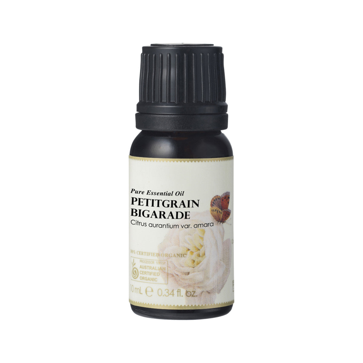 Ausganica 100% Certified Organic Petitgrain Bigarade Essential Oil 10ml - Pure Aromatherapy Oil for Relaxation, Stress Relief & Skincare