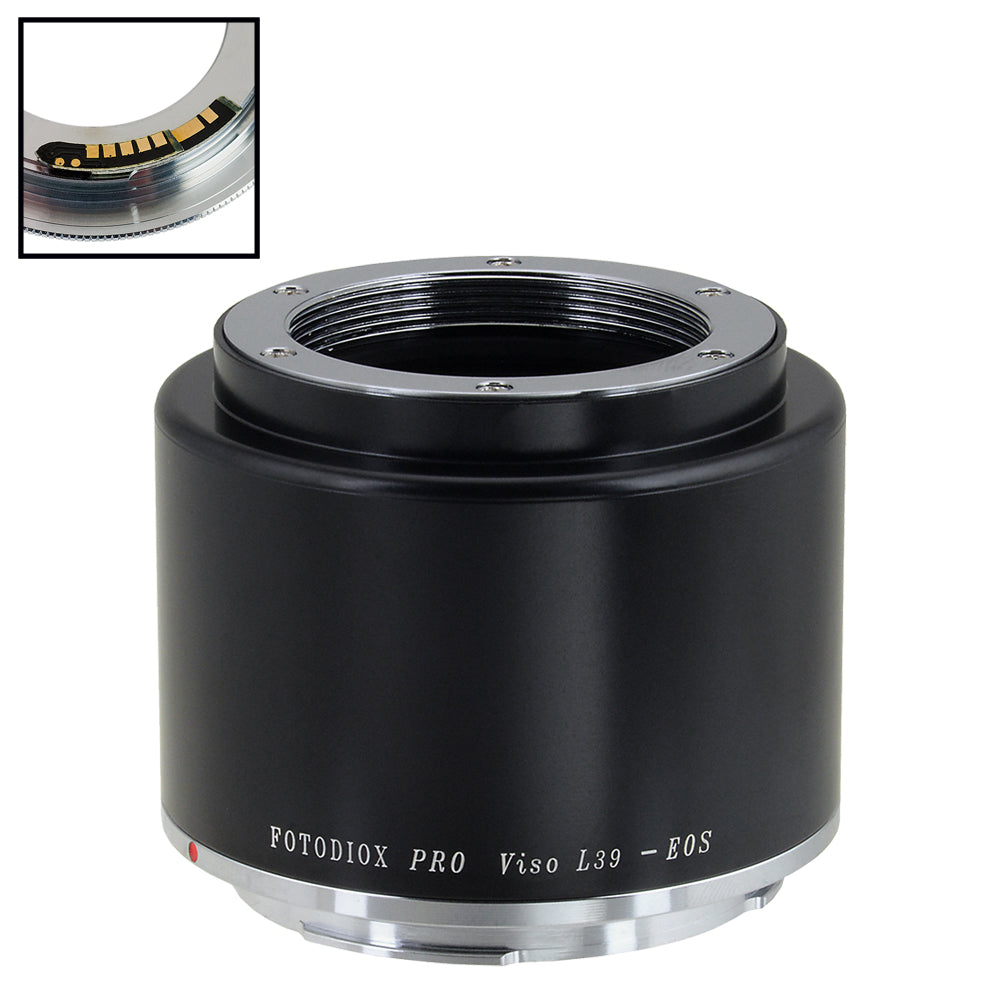 Fotodiox Pro L39 Leica Visoflex to Canon EOS EF/EF-S Mount Adapter with Focus Confirmation Chip v10 - Compatible with SLR Camera Body for Professional Photography & Videography