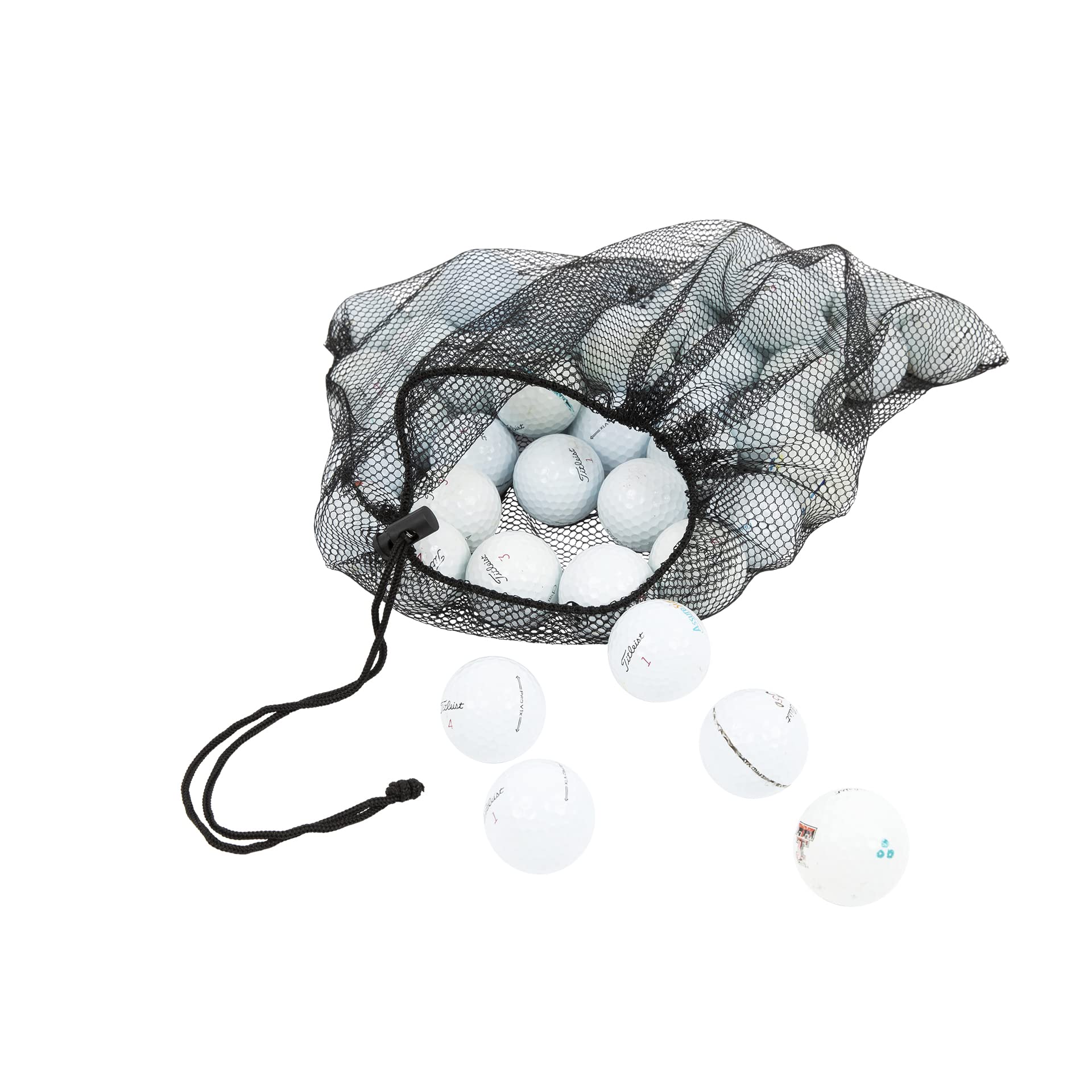 Premium Recycled Golf Balls 48 Pack - Near Mint Titleist Pro V1 Used Golf Balls Bulk Mix with Mesh Carrying Bag | Eco-Friendly & Budget-Friendly Golf Accessories for Driving Range, Practice & Casual Play