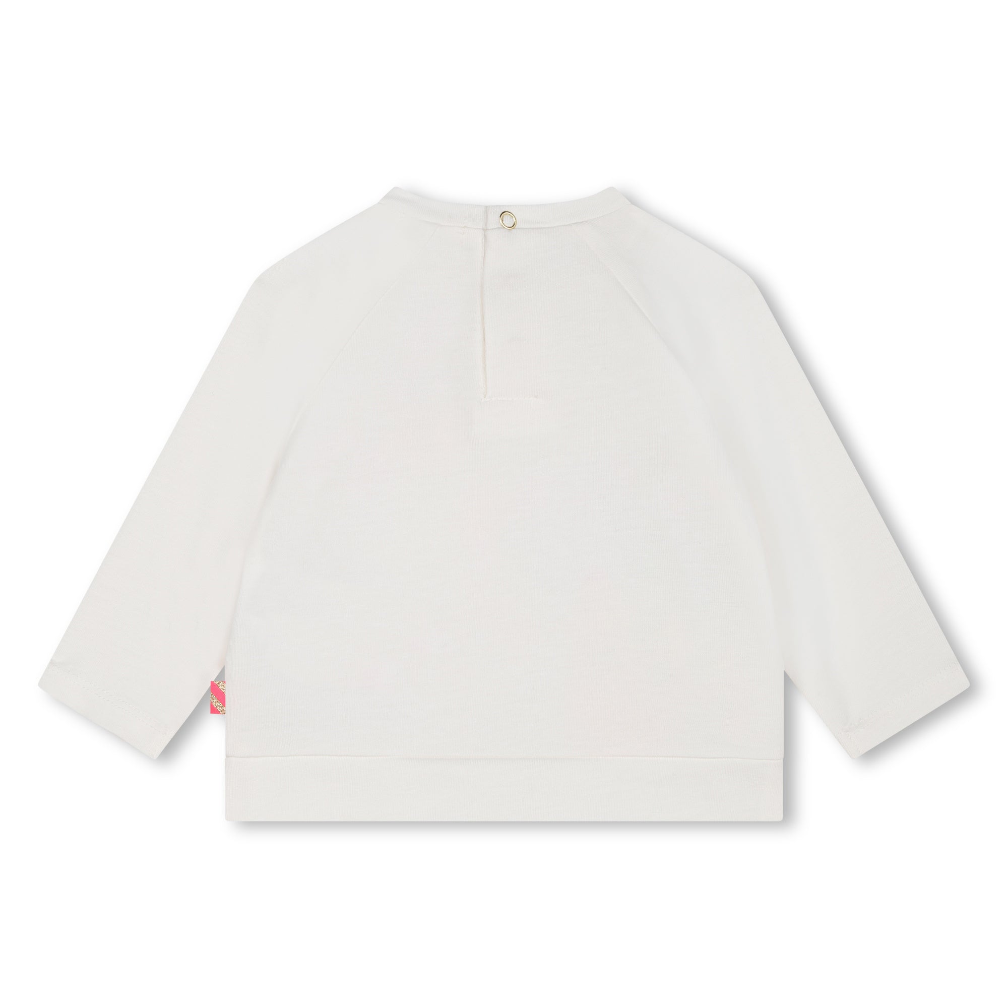 Billieblush Women's Long Sleeve T-Shirt - Soft Cotton Basic Top in Ivory - Perfect for Casual Wear, Layering & Everyday Comfort