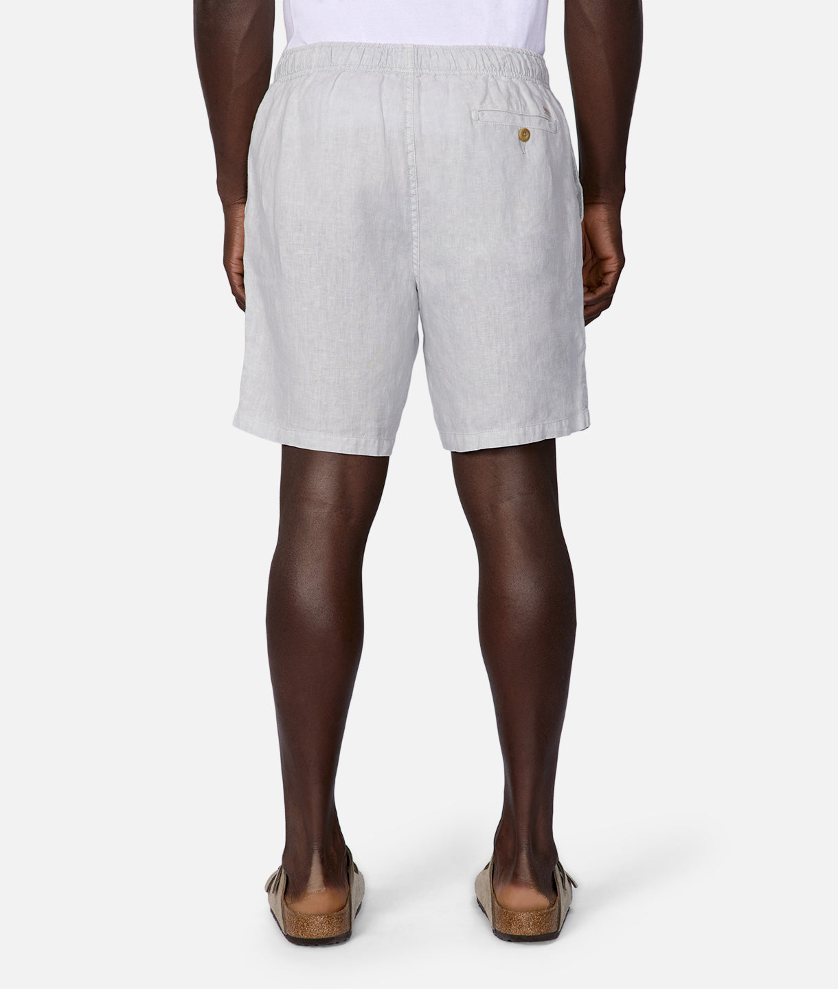 Marina Linen Shorts for Women - Comfortable Silver Blue Summer Shorts | Beachwear, Casual Outfits & Vacation Essentials