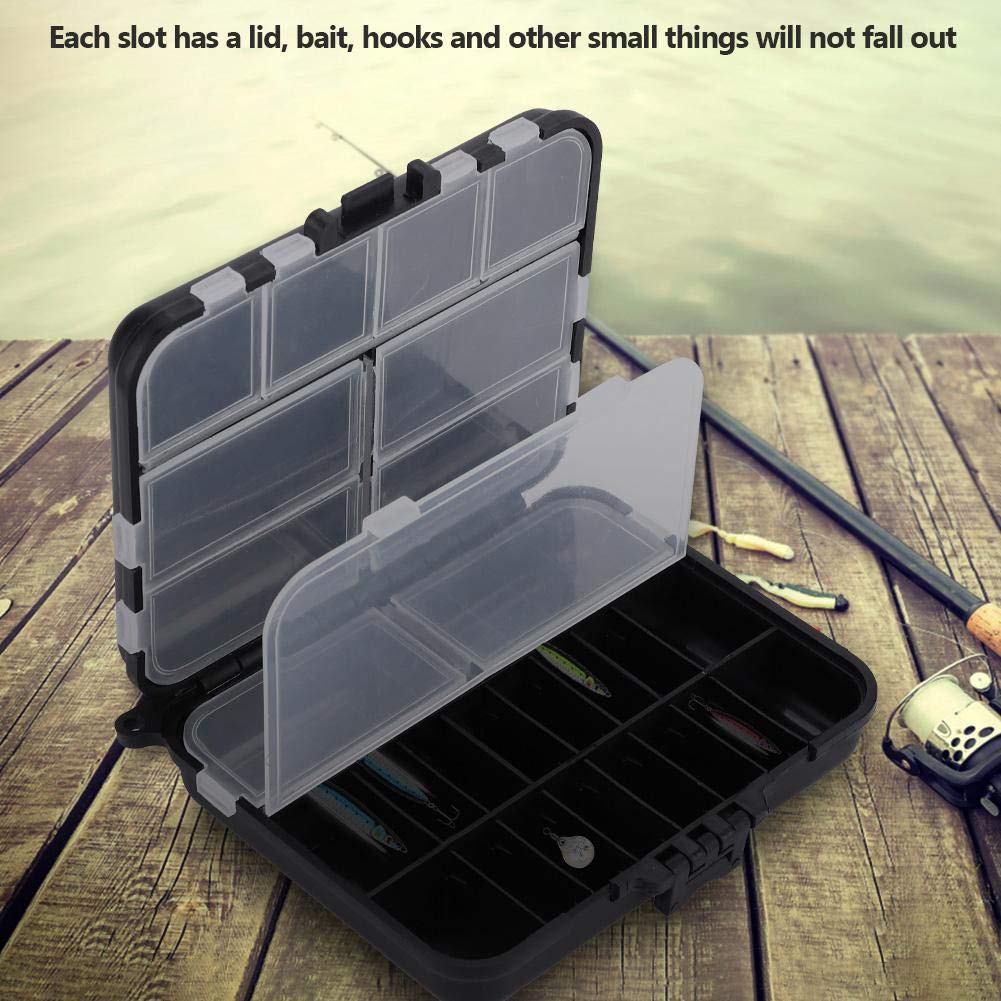 VGEBY1 26-Slot Fishing Lure Box - Waterproof Bait Tackle Storage Container with Secure Latch | Perfect for Bass, Trout & Saltwater Fishing Gear Organization