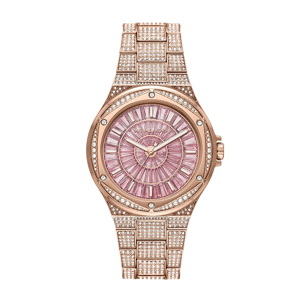 Michael Kors Lennox Three-Hand Stainless Steel Watch for Women | Water-Resistant Fashion Watch | Perfect for Work, Party & Everyday Wear