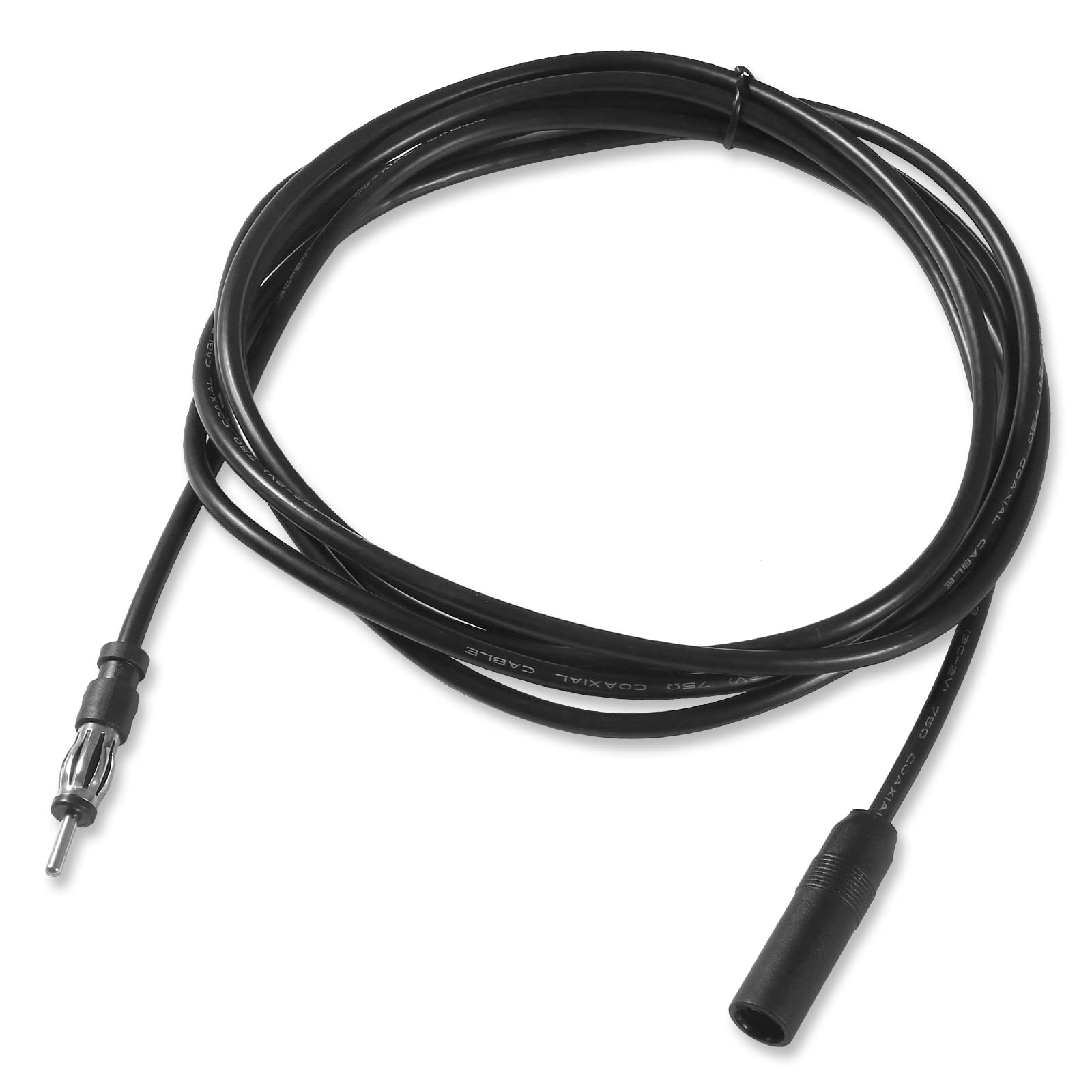 AEDIKO 9.8ft Car Radio Antenna Extension Cable - DIN Male to Female FM/AM Coaxial Cable for Vehicle Stereo, Truck CD Player | Improve Signal Reception for Road Trips & Long Drives
