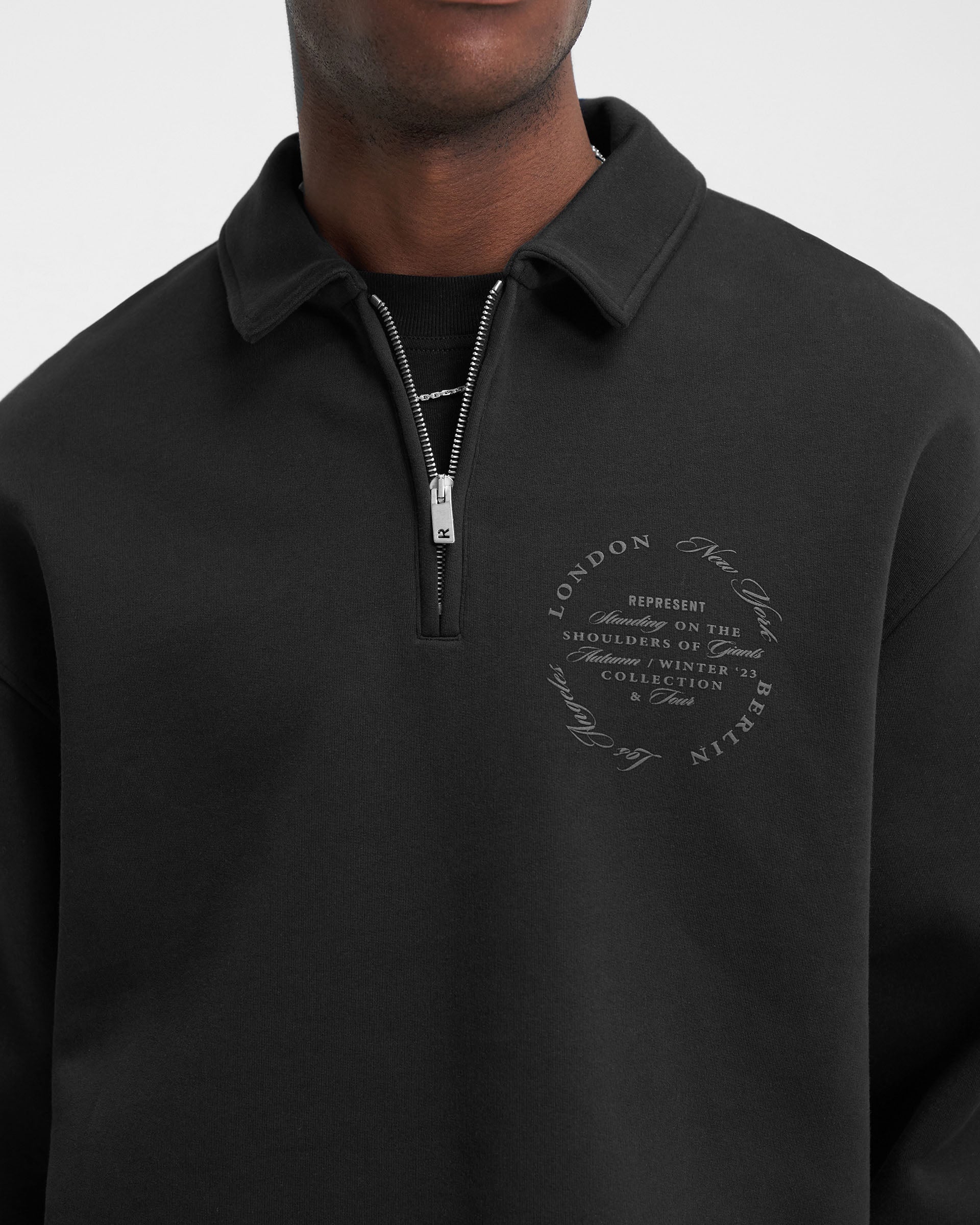 Season Tour Quarter Zip Sweater for Men & Women | Soft Fleece Pullover | Black | Perfect for Hiking, Travel & Outdoor Activities