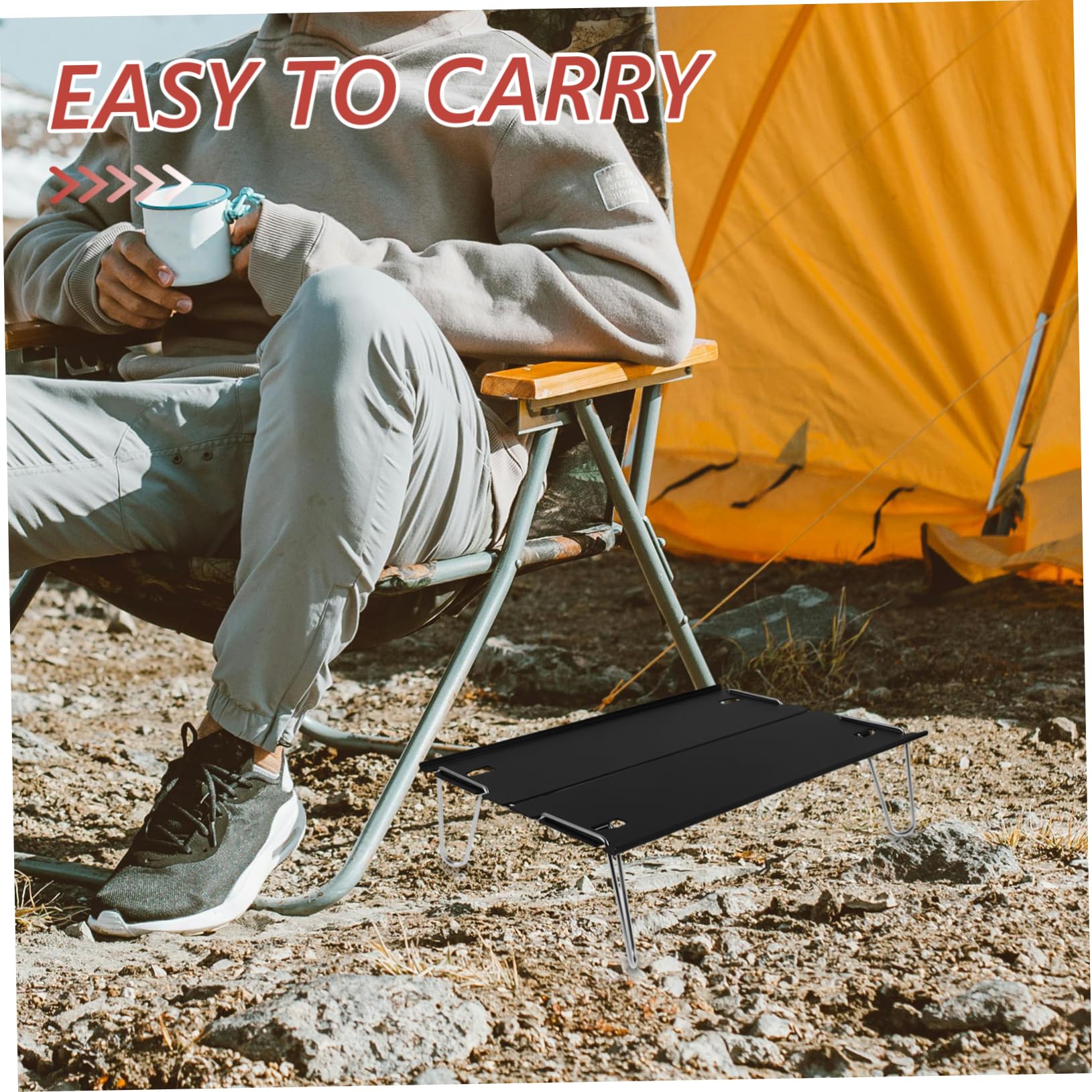BESPORTBLE Portable Folding Table - Compact Camping Picnic Table, Detachable Lightweight Tea Desk for Outdoor, Travel, Beach & Home Use | Perfect for Camping, Picnics, BBQs & Small Spaces