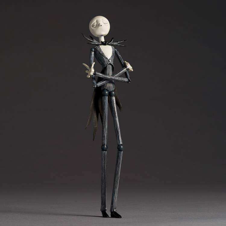 Amazing Yamaguchi Revoltech Jack Skellington Action Figure - The Nightmare Before Christmas Ver. 1.5 (NR016) - Perfect for Collectors & Movie Fans Display