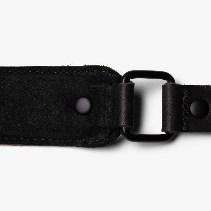 Premium Langly Leather Camera Strap for DSLR & Mirrorless Cameras - Durable & Comfortable Black Shoulder Strap - Perfect for Travel, Street & Wedding Photography