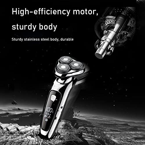 Men's Electric Razor - 2-in-1 Wet & Dry Shaver with Rotary Heads, USB Rechargeable Beard Trimmer & Grooming Kit for Smooth Shaving at Home or Travel | Perfect for Daily Use, Business Trips & Grooming Gifts