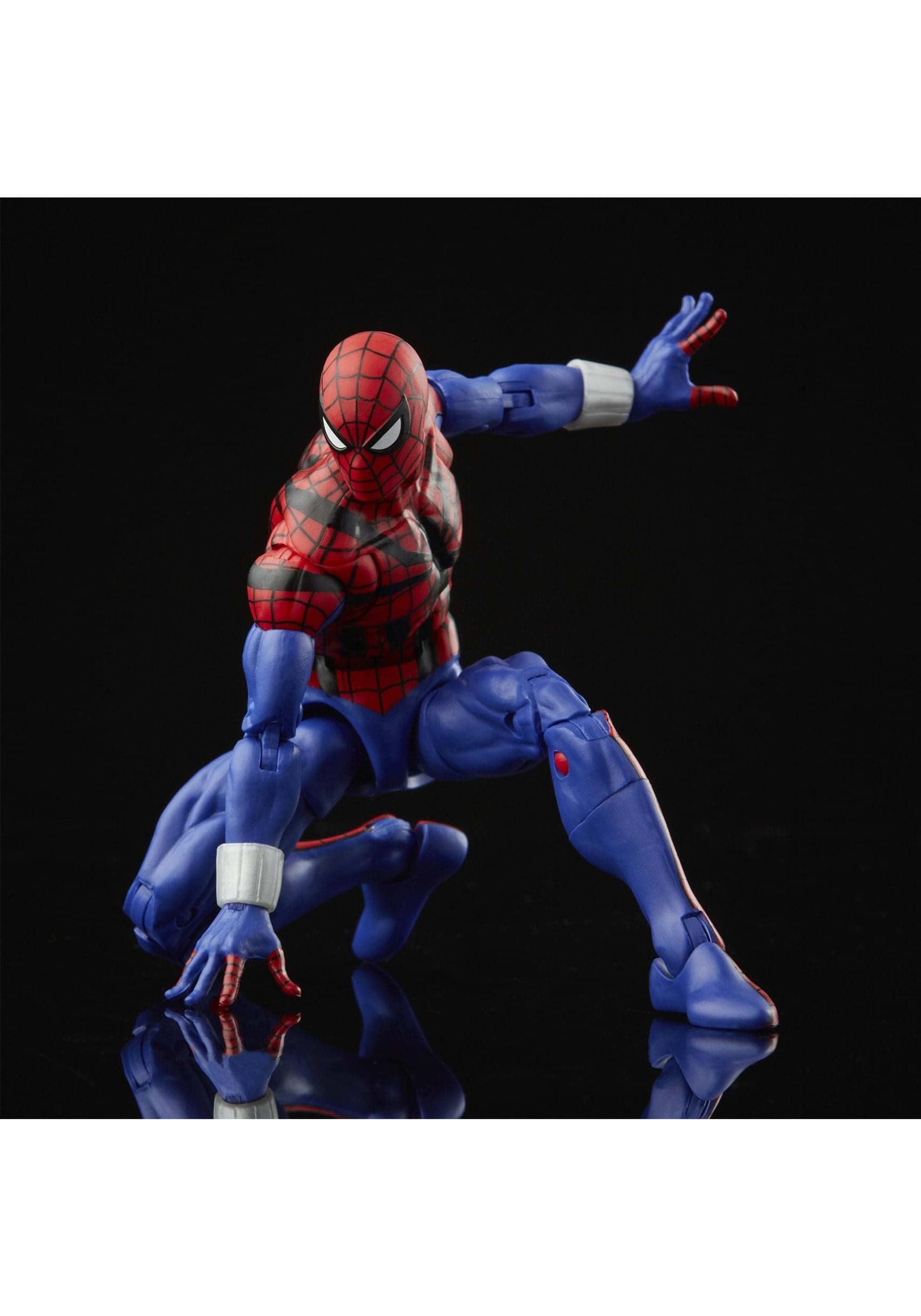 Spider-Man Marvel Legends Series 6-inch Ben Reilly Action Figure Toy with 5 Accessories (4 Hands + Web FX) | Collectible Superhero Figure for Display & Play | Perfect for Marvel Fans, Gift Giving & Action Figure Collections