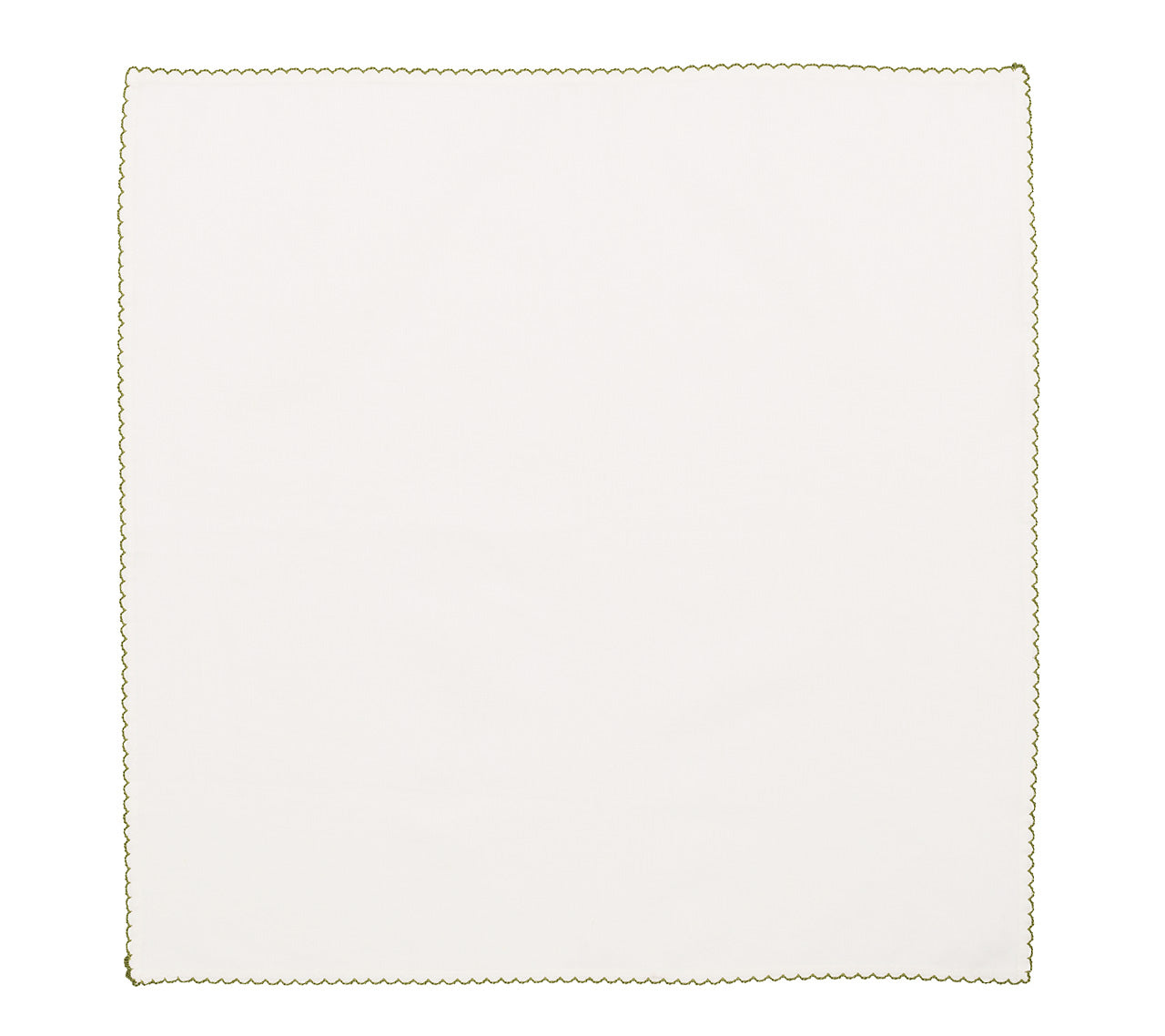 Casbah White & Green Cotton Napkins - Premium Quality for Dining, Parties & Home Decor