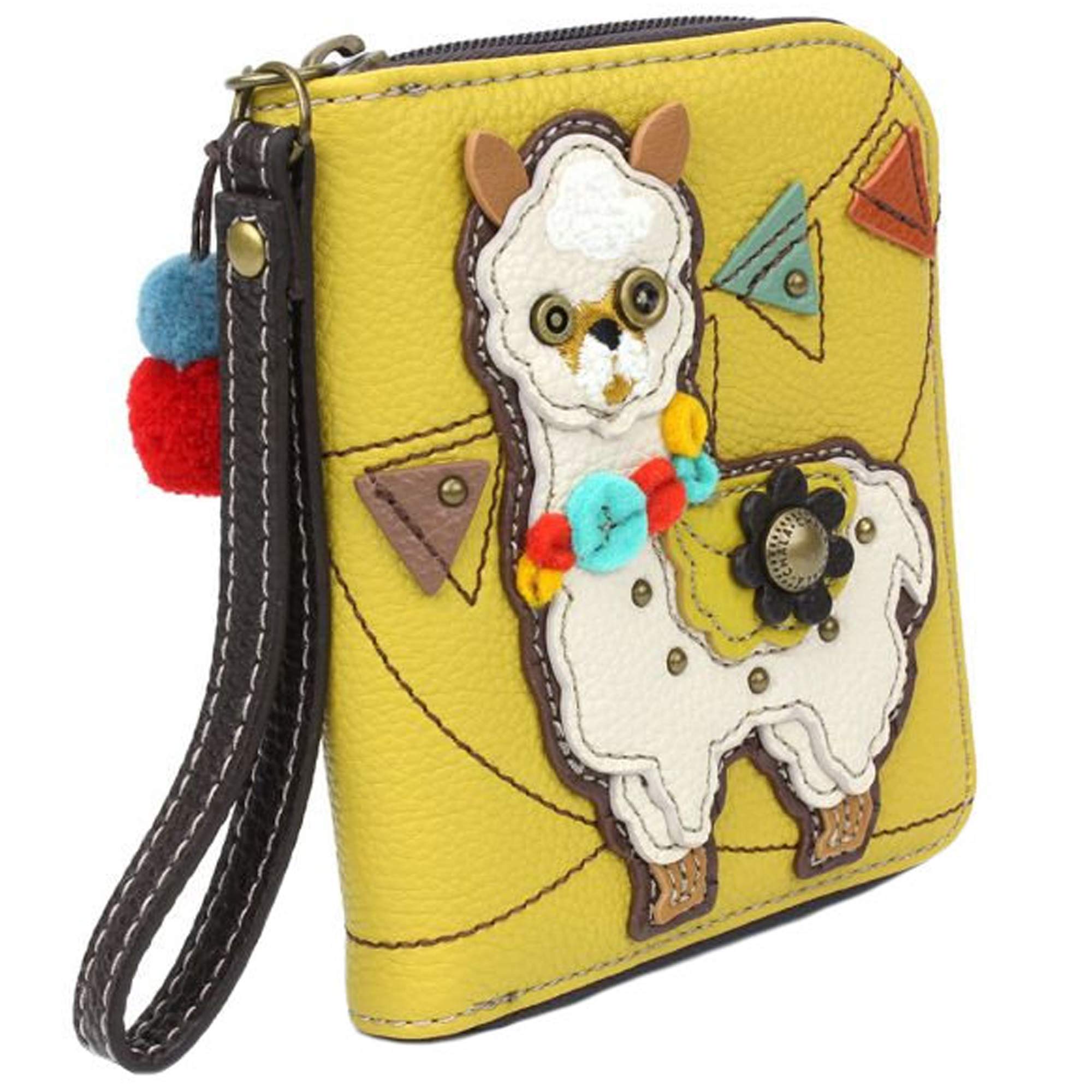 Chala Handbags Llama Print Zip-Around Wallet & Wristlet - Stylish Crossbody Purse for Women - Perfect for Travel, Shopping, and Everyday Use