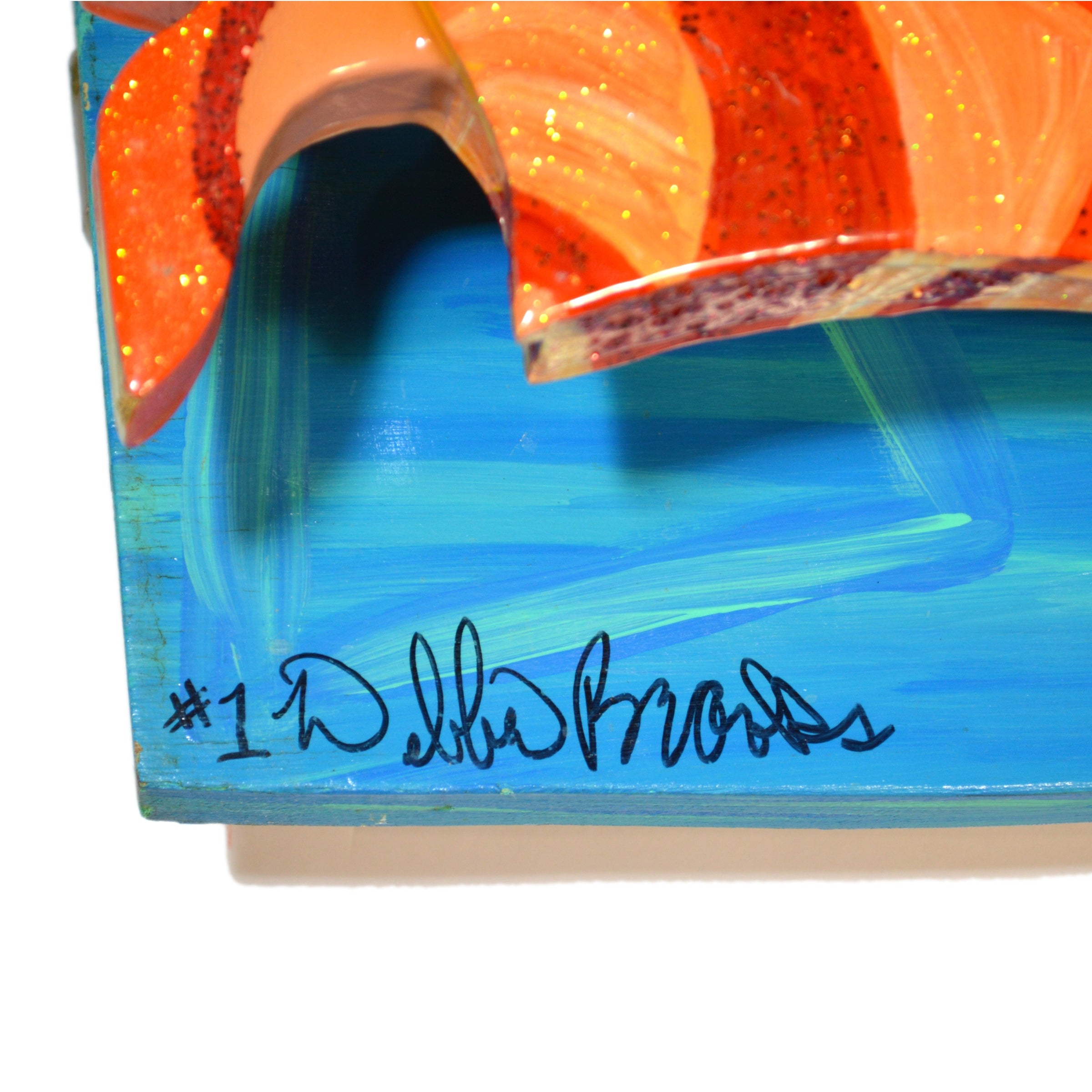 Original 3D Art DIVA TABLE - Signed & Numbered DEBBIE BROOKS #1 Sassy Girls Collection - Unique Home Decor for Living Room, Bedroom or Office Display