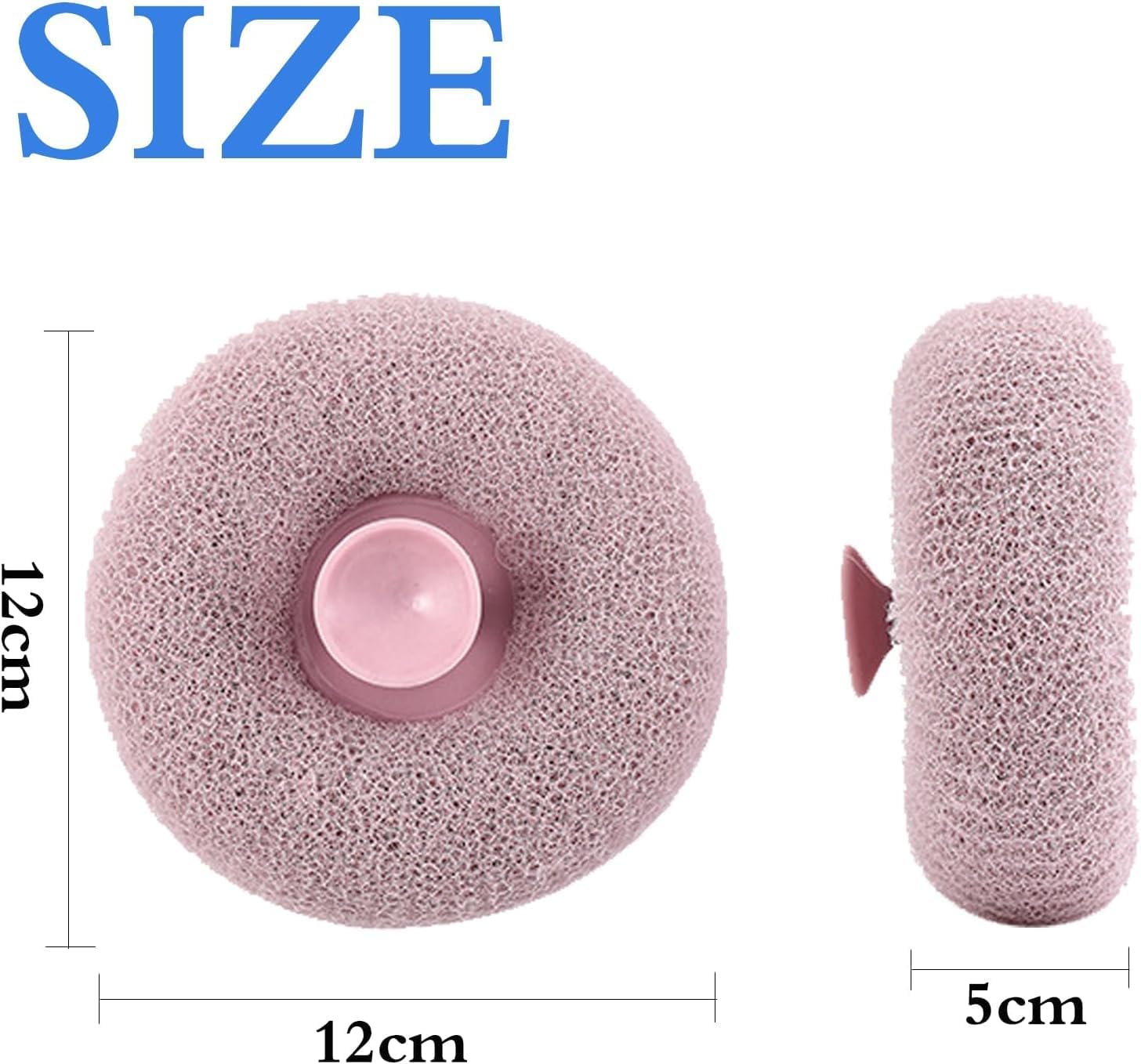 Super Soft Exfoliating Bath Sponge Brush with Suction Cup - Gentle Massage & Skin Cleansing for Women & Men (2-Pack, Multicolor) - Perfect for Shower, Bath & Body Scrub