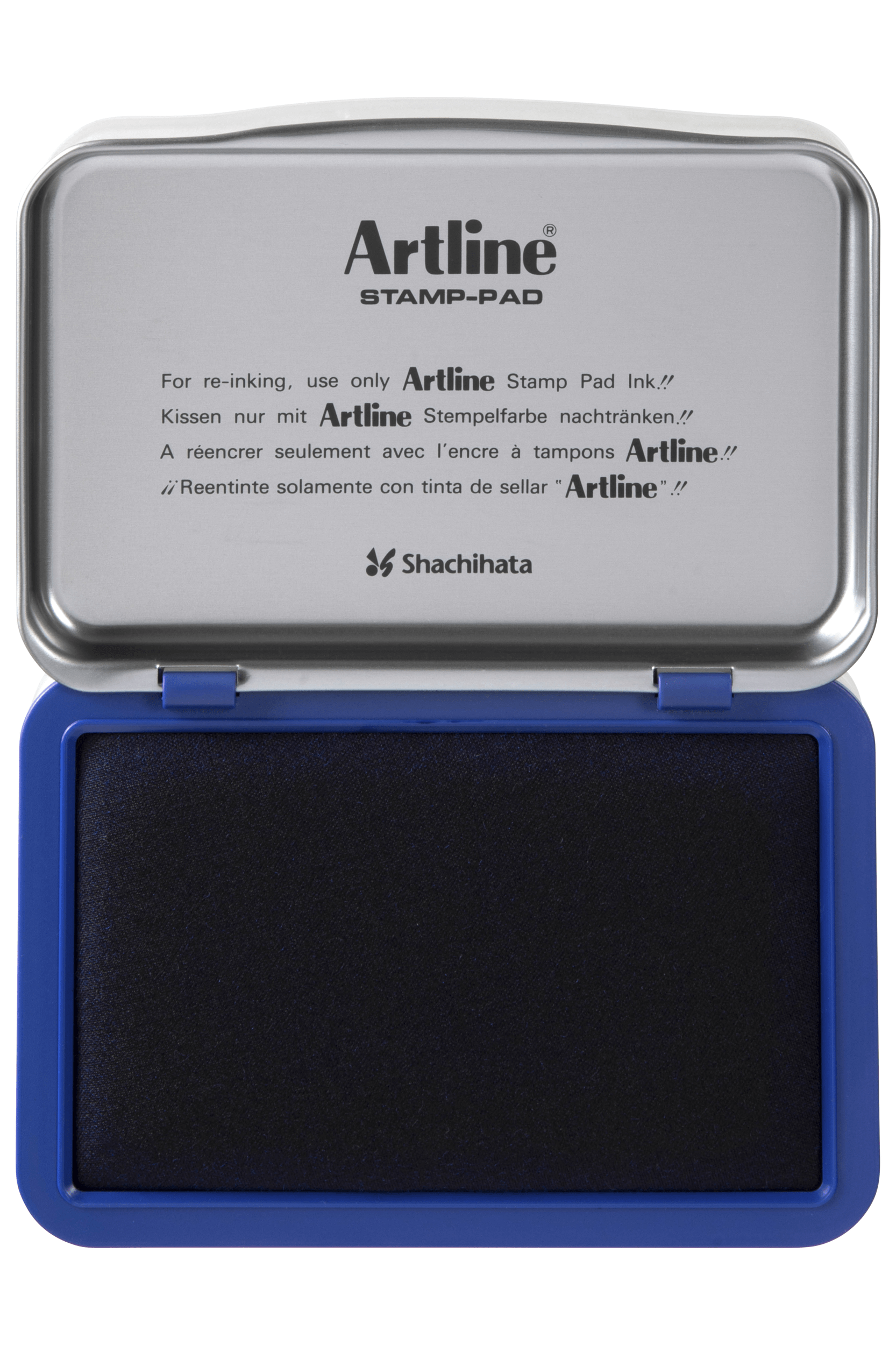 Artline EHJ 2 Blue Stamp Pad - 56mm x 90mm Ink Pad for Office, School & Crafting - Perfect for Document Stamping, Scrapbooking & DIY Projects