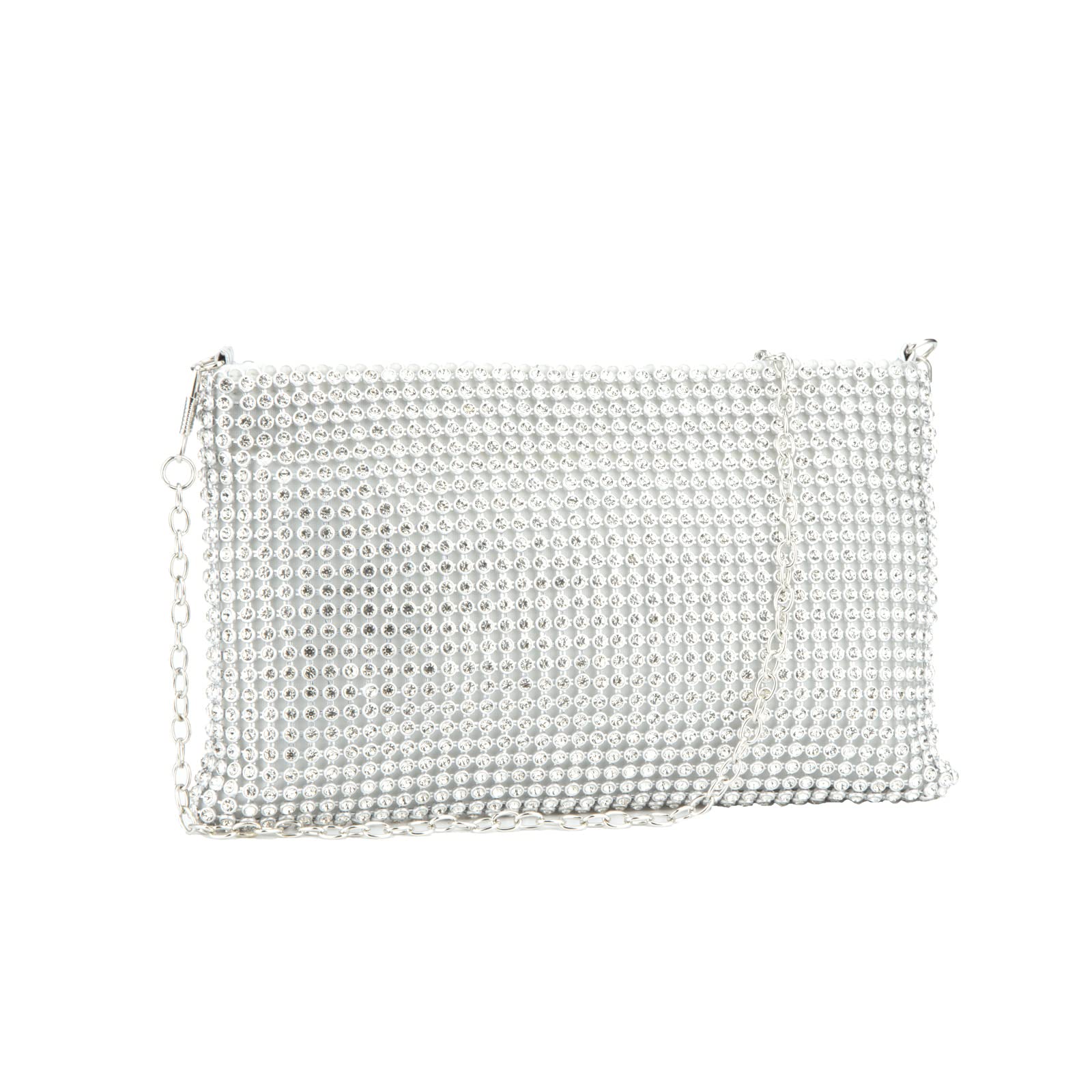 Sparkling Mesh Clutch Purse for Women - Small Evening Bag with Crystal Embellishments, Wristlet Wallet for Phone & Essentials - Perfect for Parties, Weddings & Special Occasions