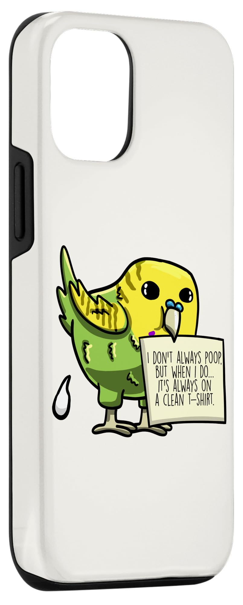 Funny Budgie Pet Bird Lover Gift iPhone 12/12 Pro Case - Cute Parrot Design for Bird Enthusiasts - Perfect for Bird Owners, Animal Lovers & Unique Gift Occasions