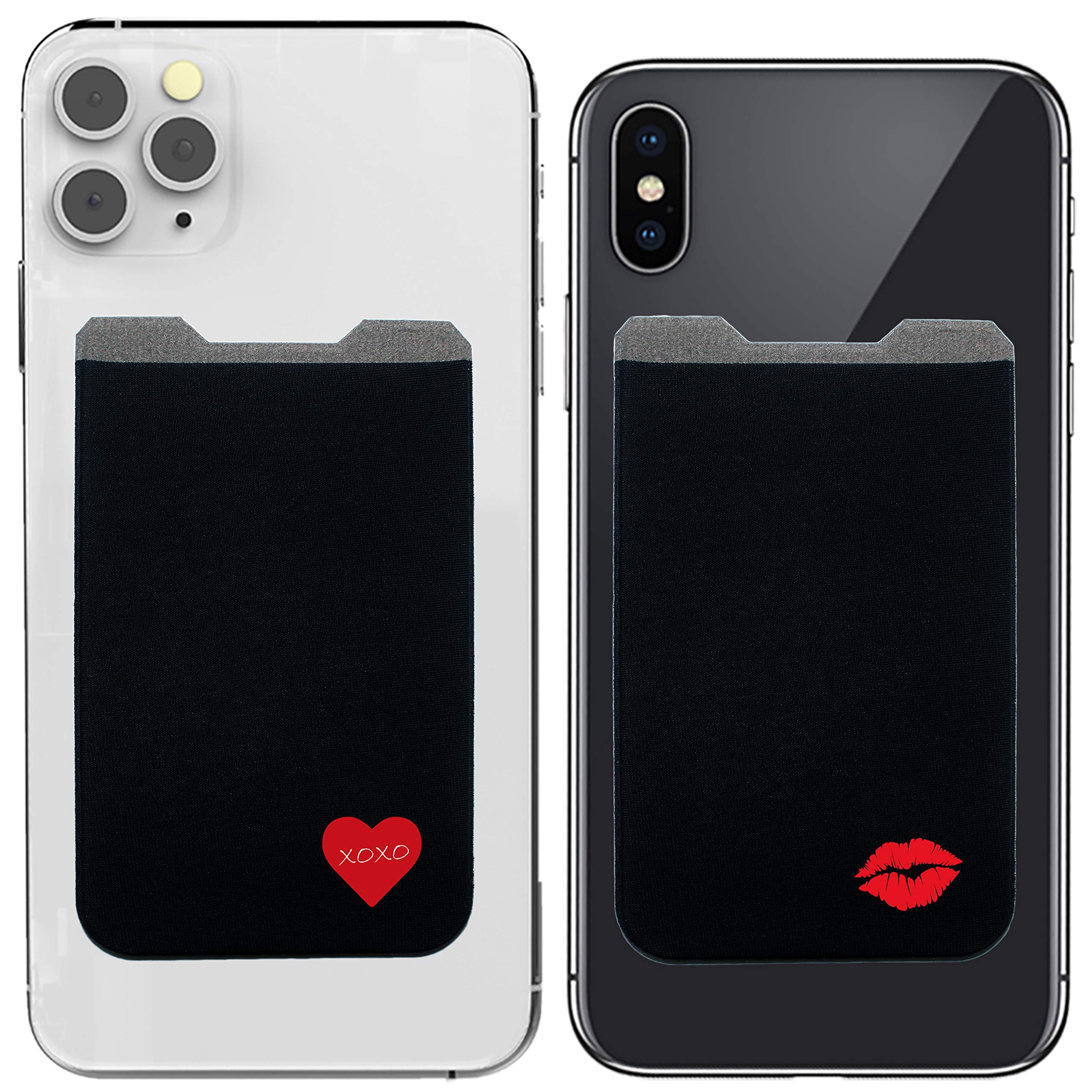 Gecko Stick-On Phone Wallet - Slim Adhesive Card Holder for iPhone & Android - Secure Lycra Pocket for Credit Cards, Cash & ID - Perfect for Gym, Travel & Everyday Use